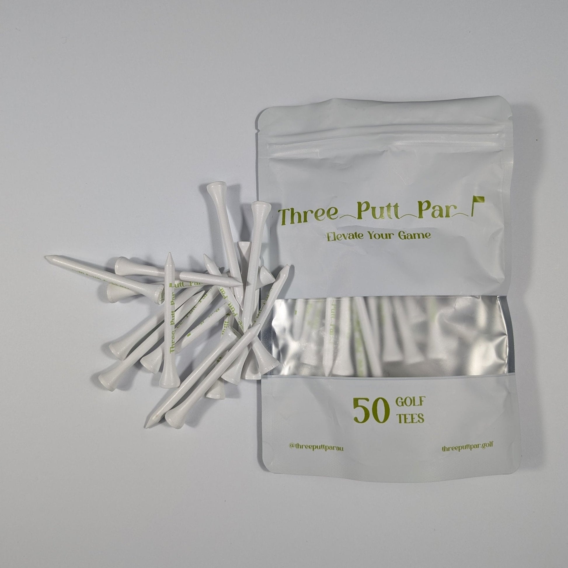 Three Putt Par | Golf Tees - 50 Pack