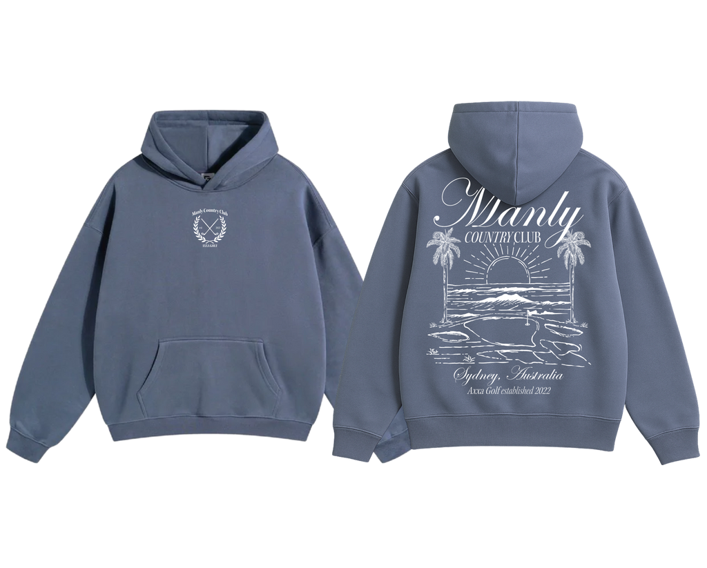 Blue stone Manly Country Club Hoodie