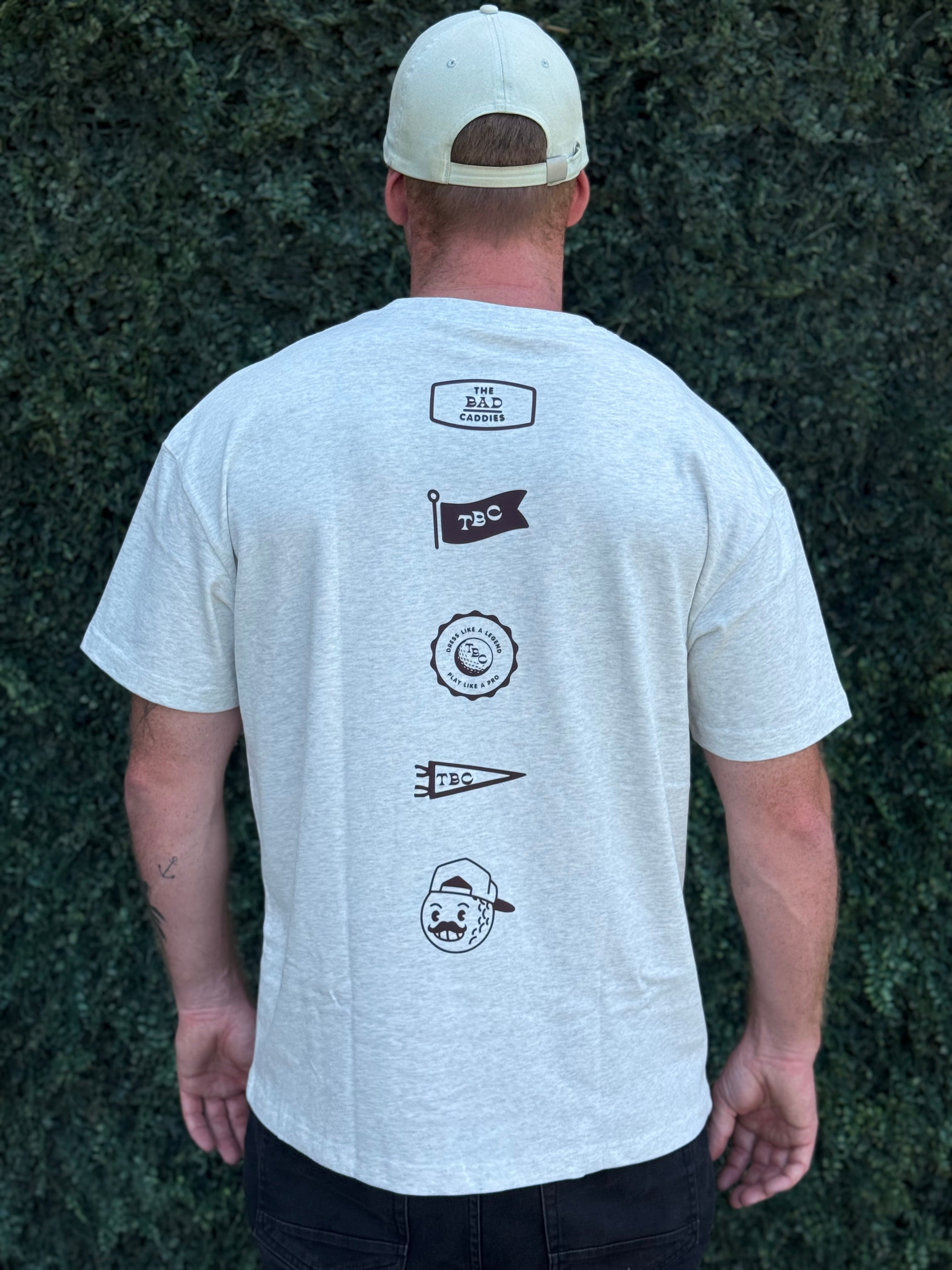 The Caddie T-Shirt | Grey Marle | Heavyweight