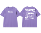 Lavender Manly Country Club Oversize Tee
