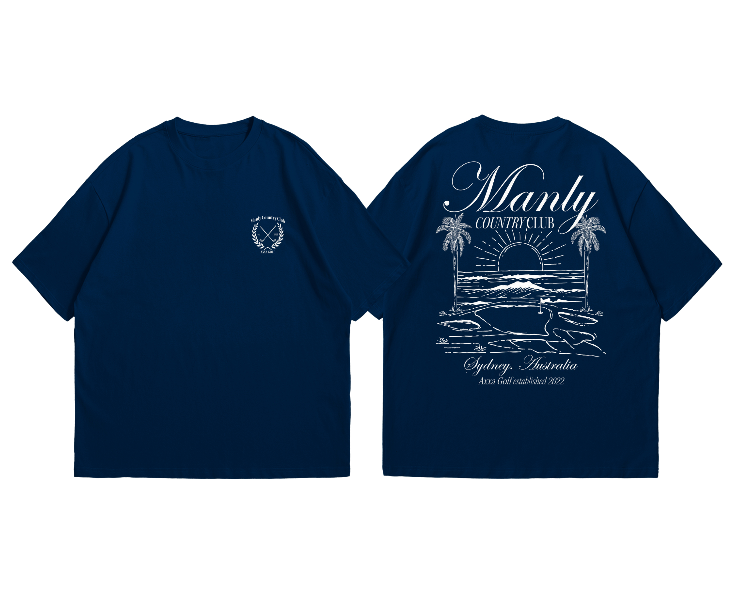 Navy Manly Country Club Oversize Tee
