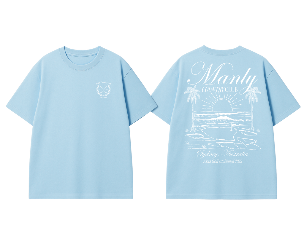 Light Blue Manly Country Club Oversize Tee