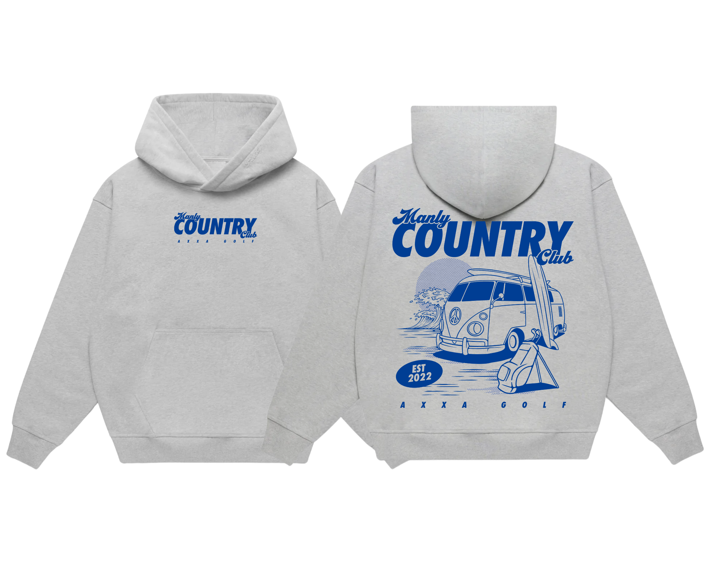 Grey Manly Country Club Hoodie