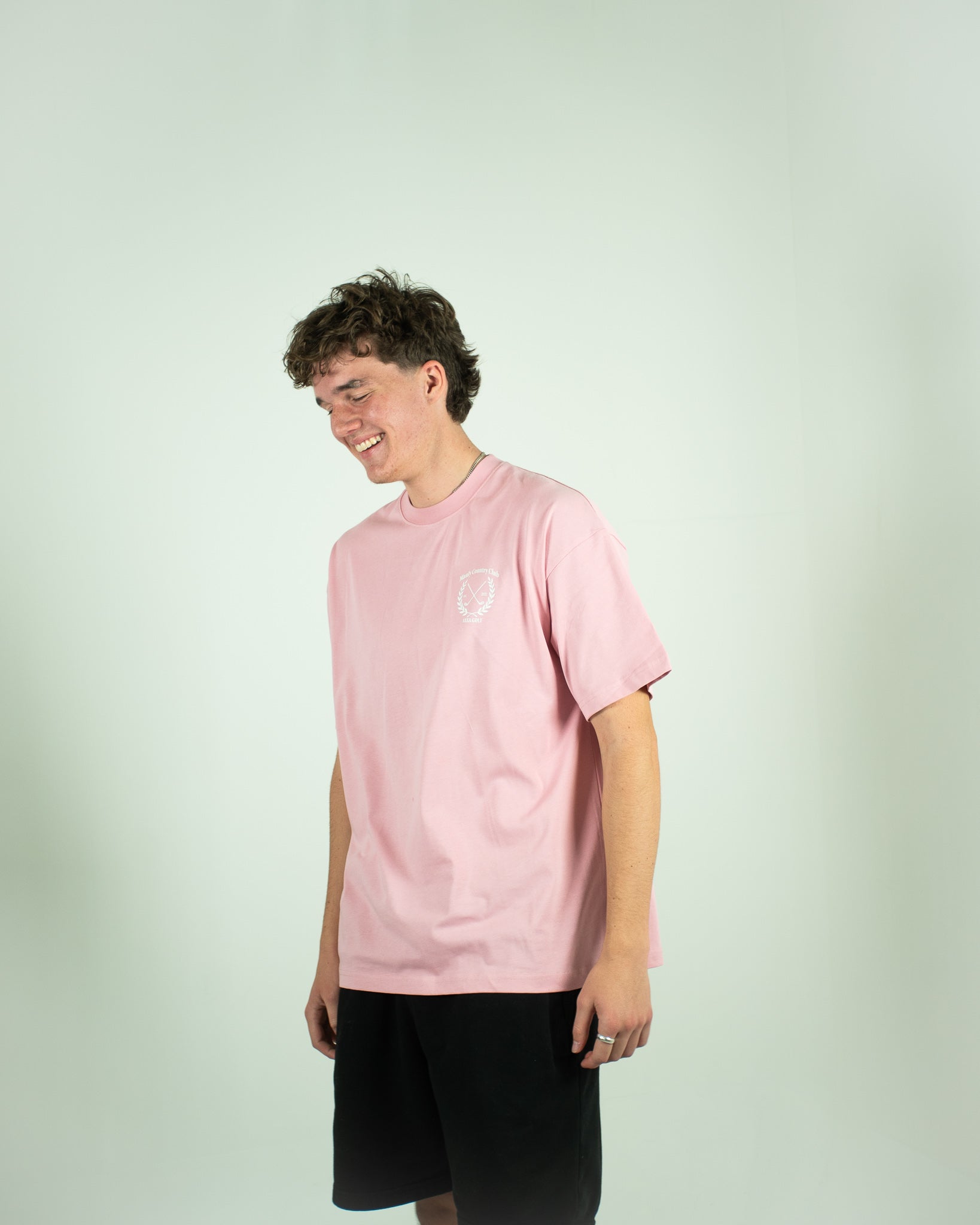 Salmon Pink Manly Country Club Oversize Tee