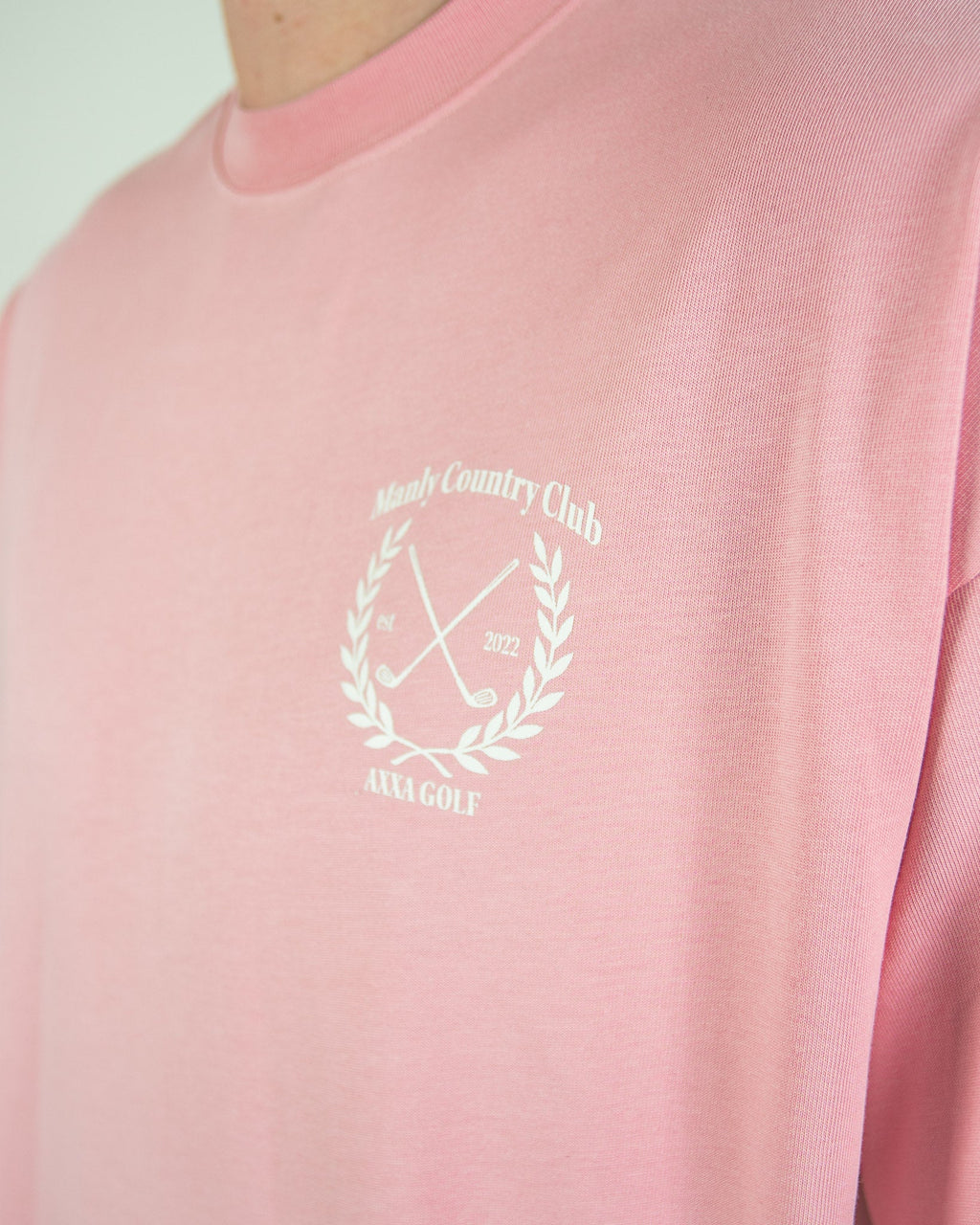 Salmon Pink Manly Country Club Oversize Tee