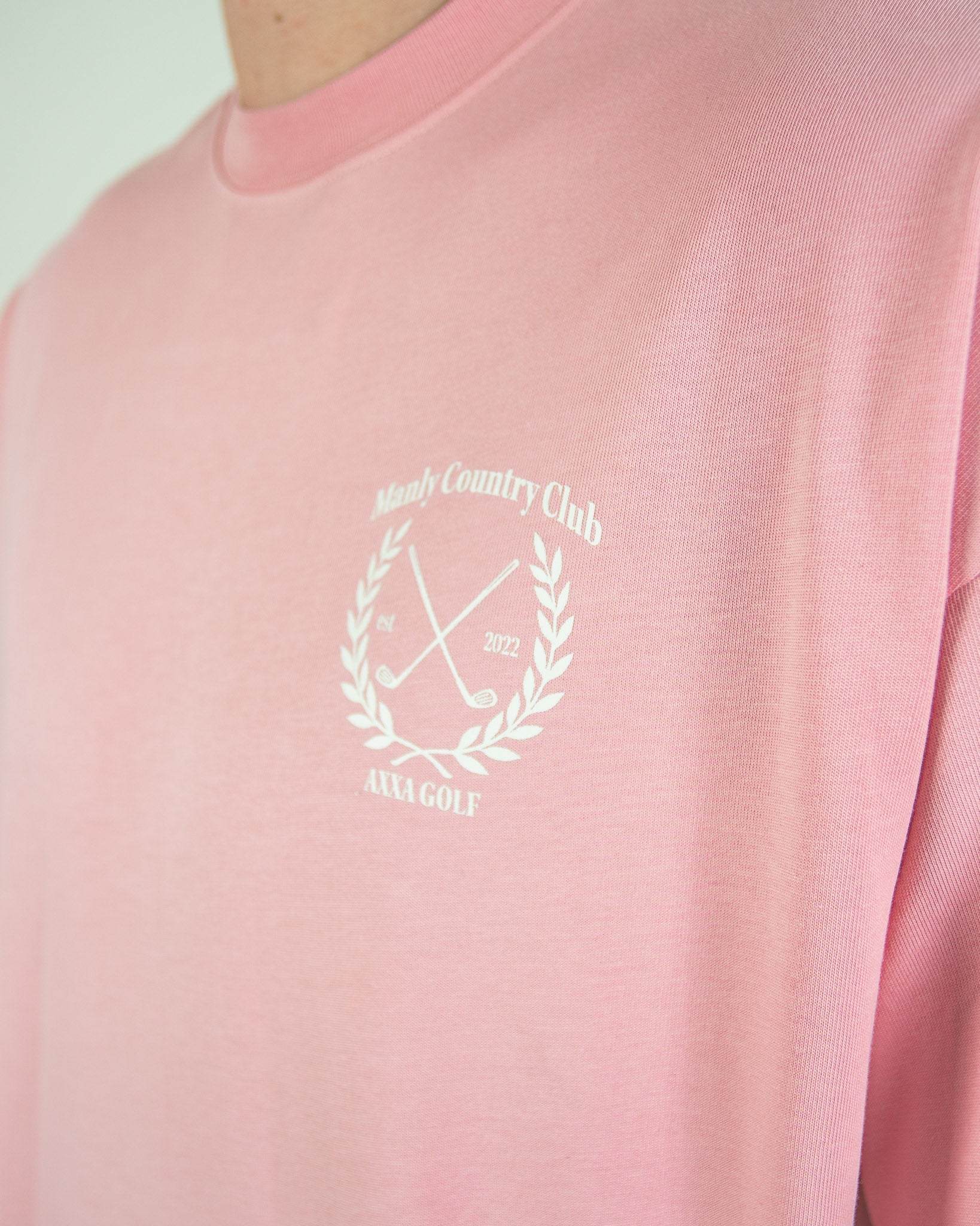 Salmon Pink Manly Country Club Oversize Tee