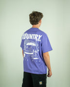 Lavender Manly Country Club Oversize Tee