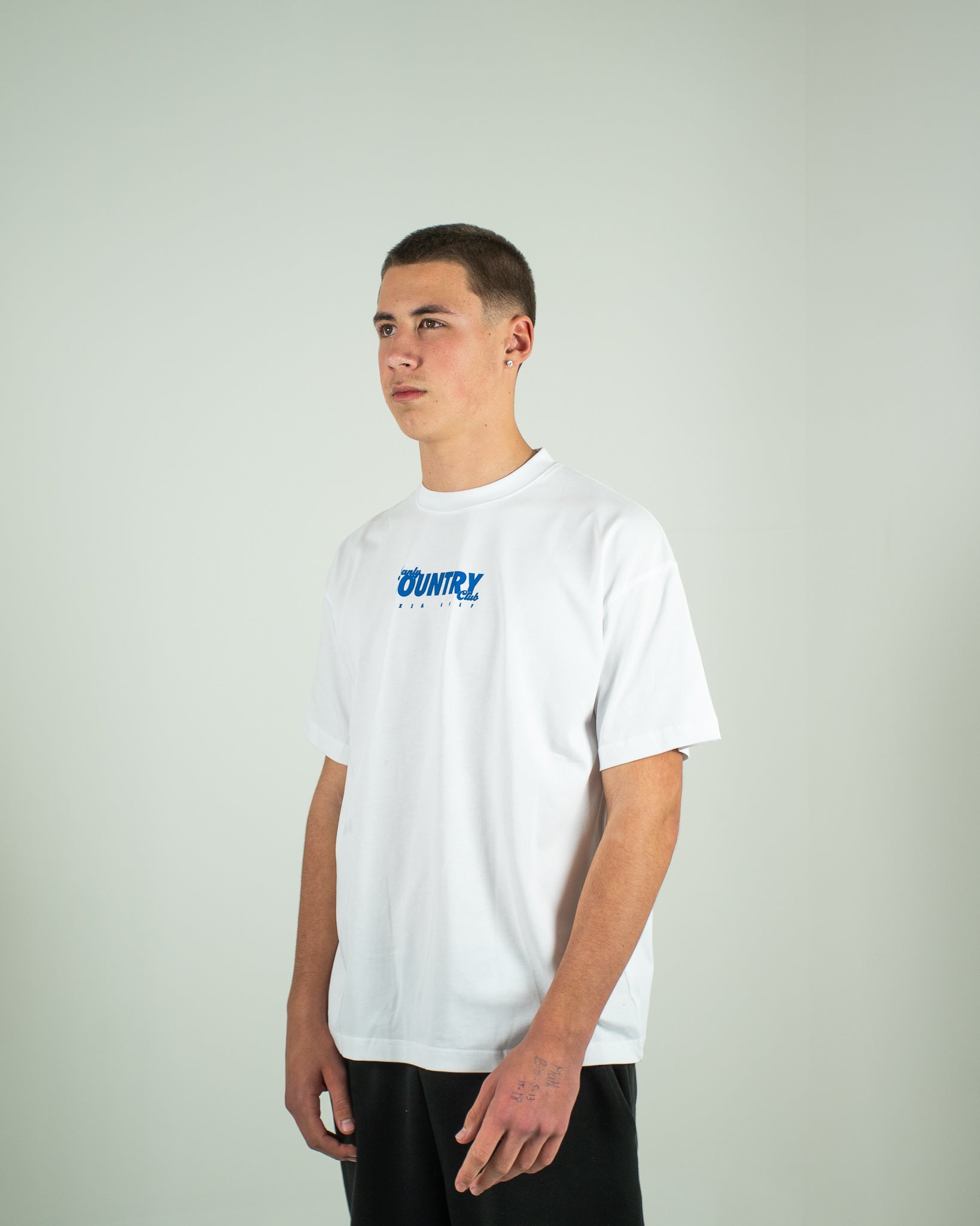 White Manly Country Club Oversize Tee