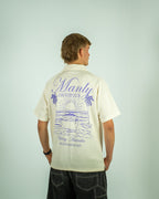 Beige Manly Country Club Zip up Polo