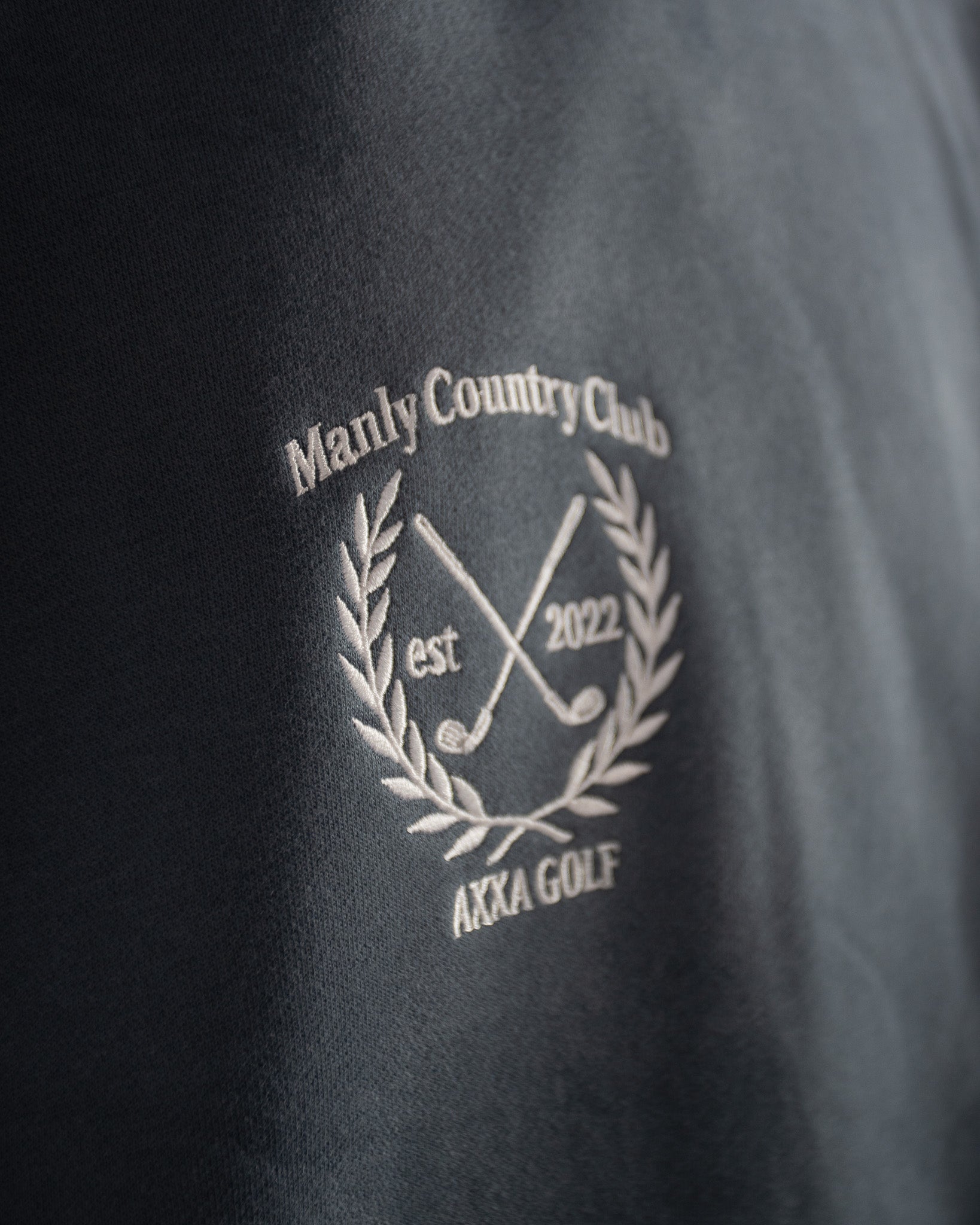 Blue stone Manly Country Club Hoodie