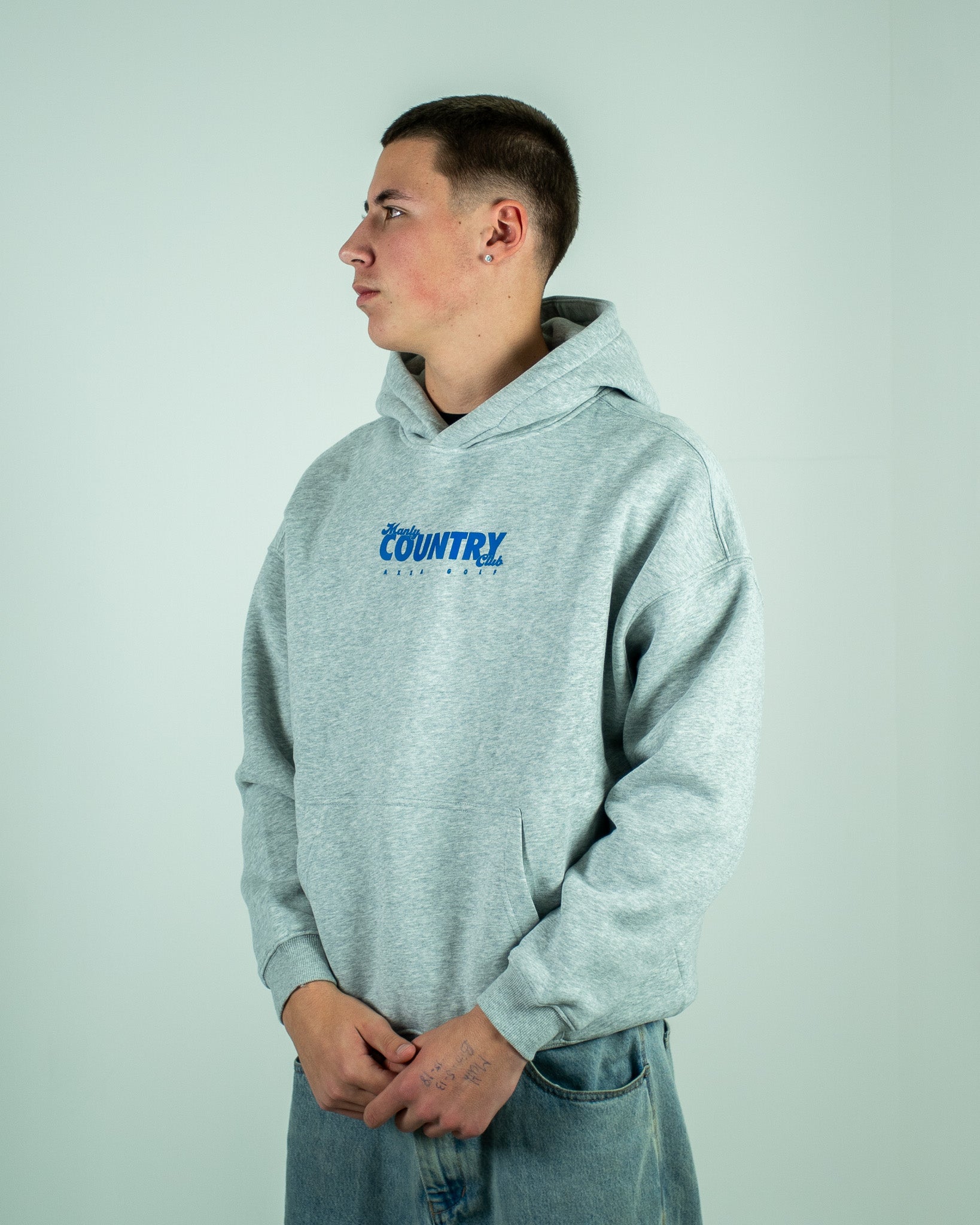 Grey Manly Country Club Hoodie