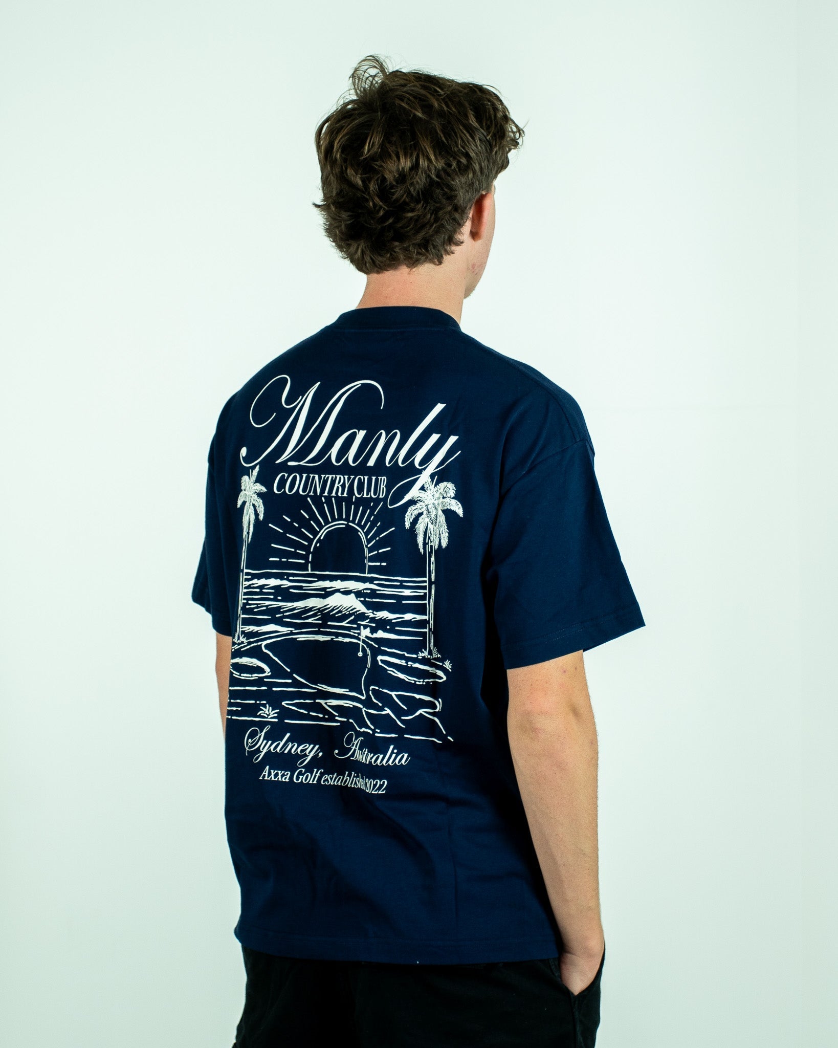 Navy Manly Country Club Oversize Tee