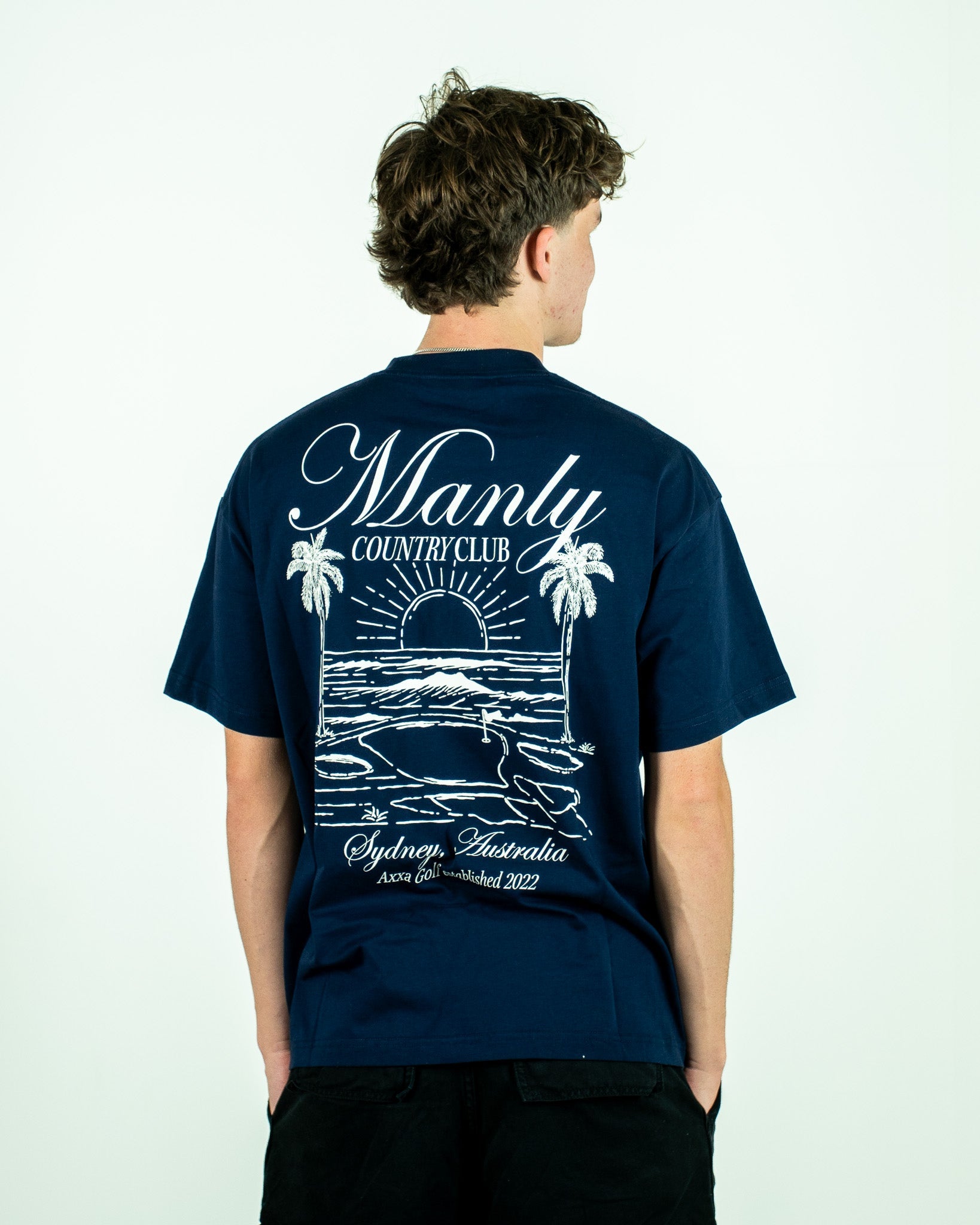 Navy Manly Country Club Oversize Tee