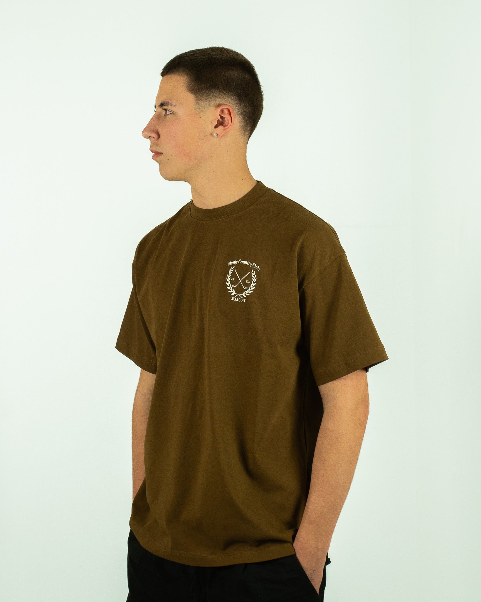 Brown Manly Country Club Oversize Tee