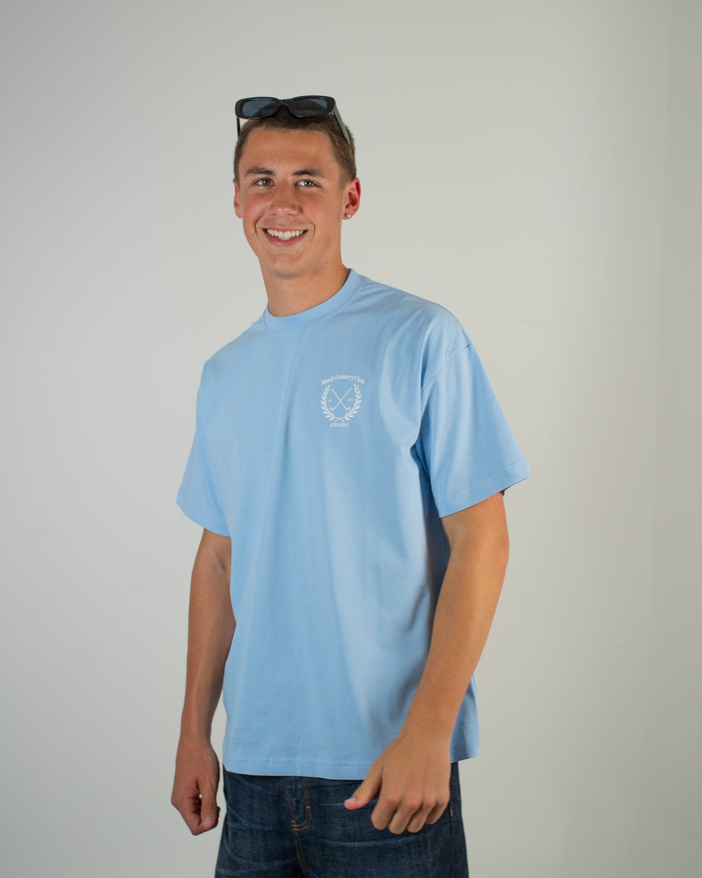 Light Blue Manly Country Club Oversize Tee