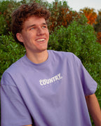 Lavender Manly Country Club Oversize Tee