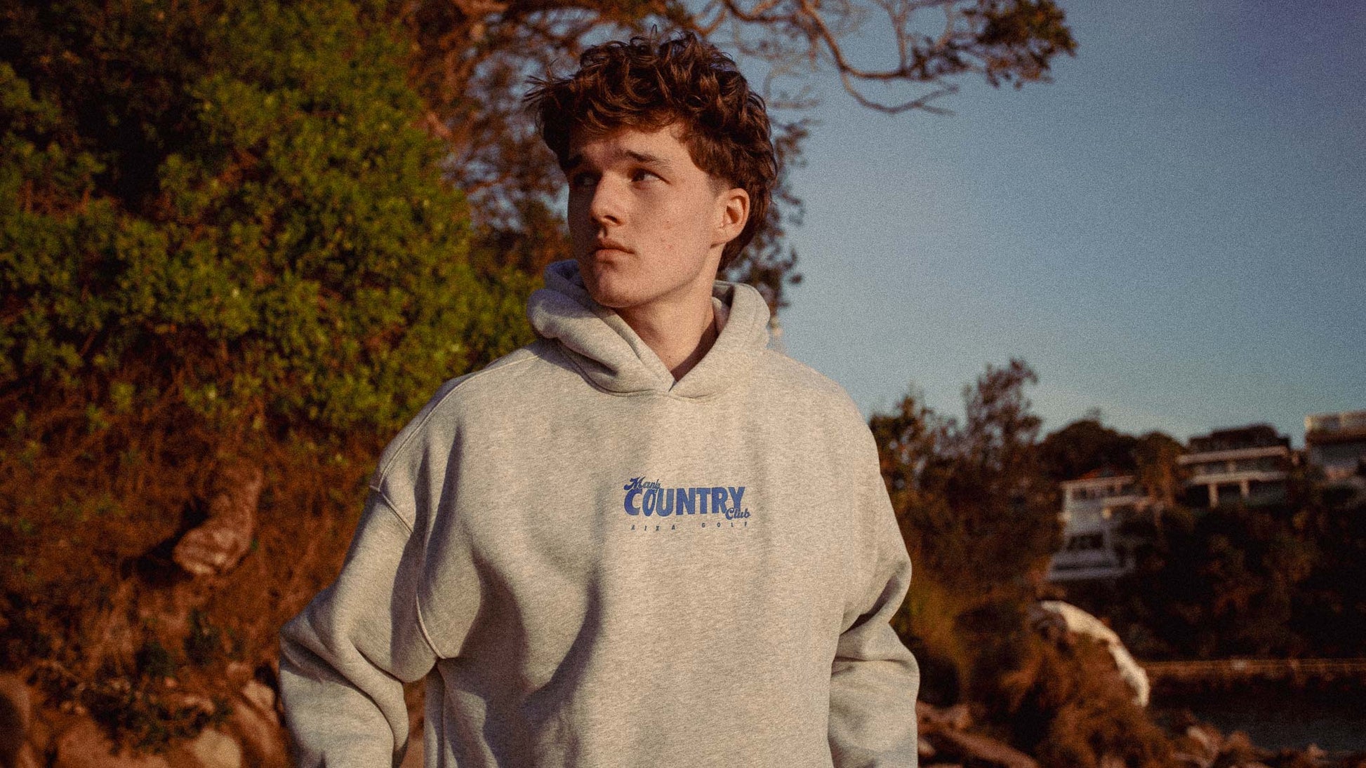 Grey Manly Country Club Hoodie