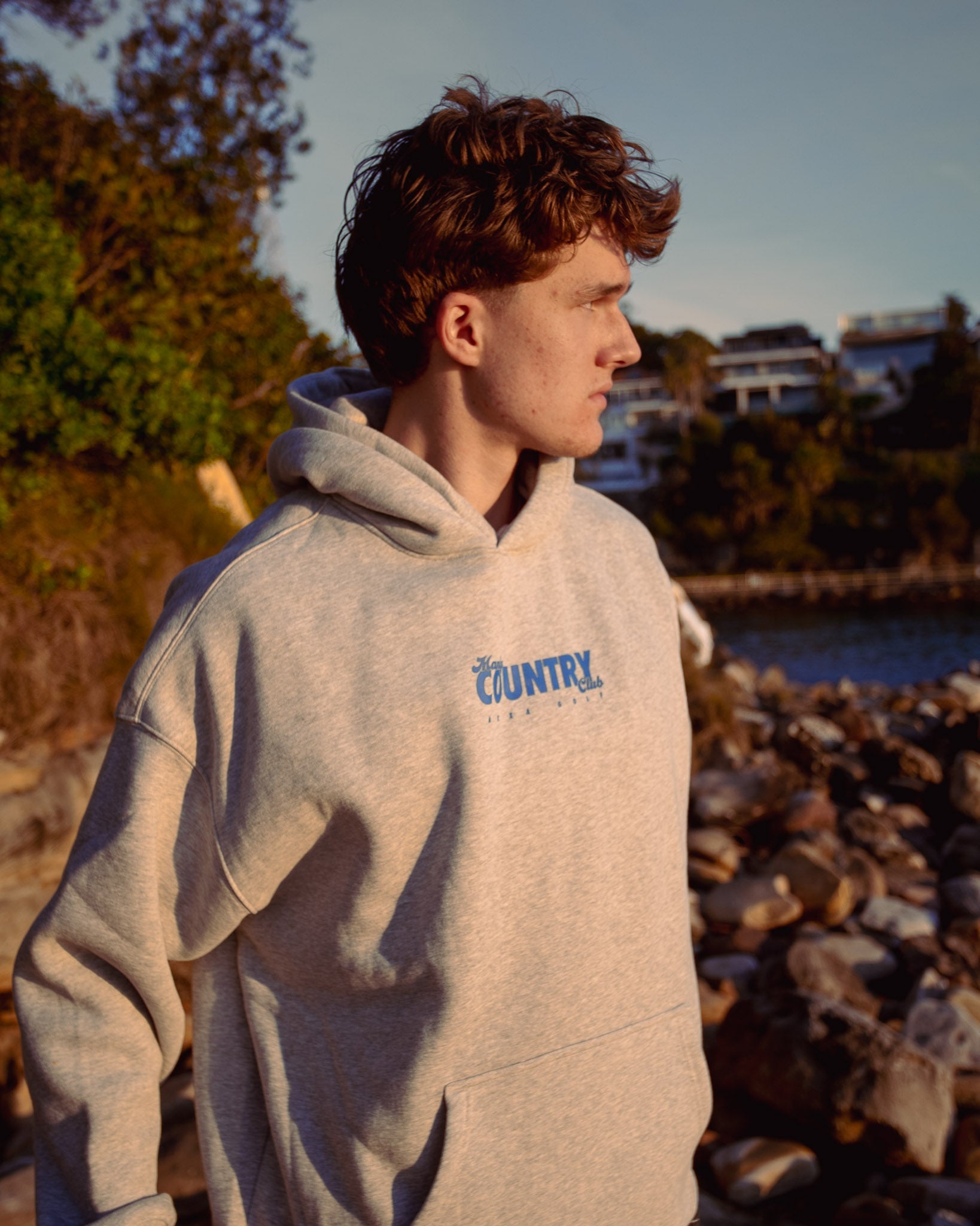 Grey Manly Country Club Hoodie