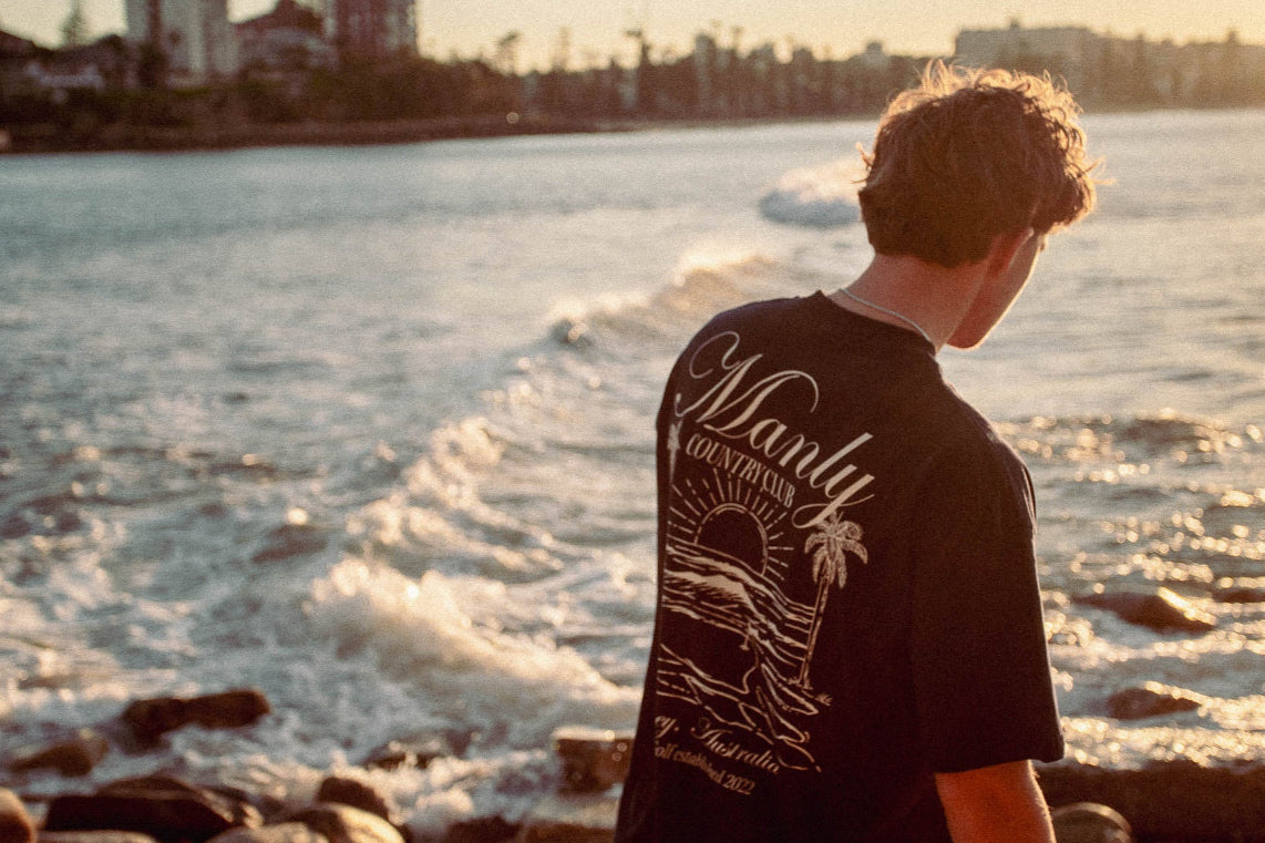Navy Manly Country Club Oversize Tee