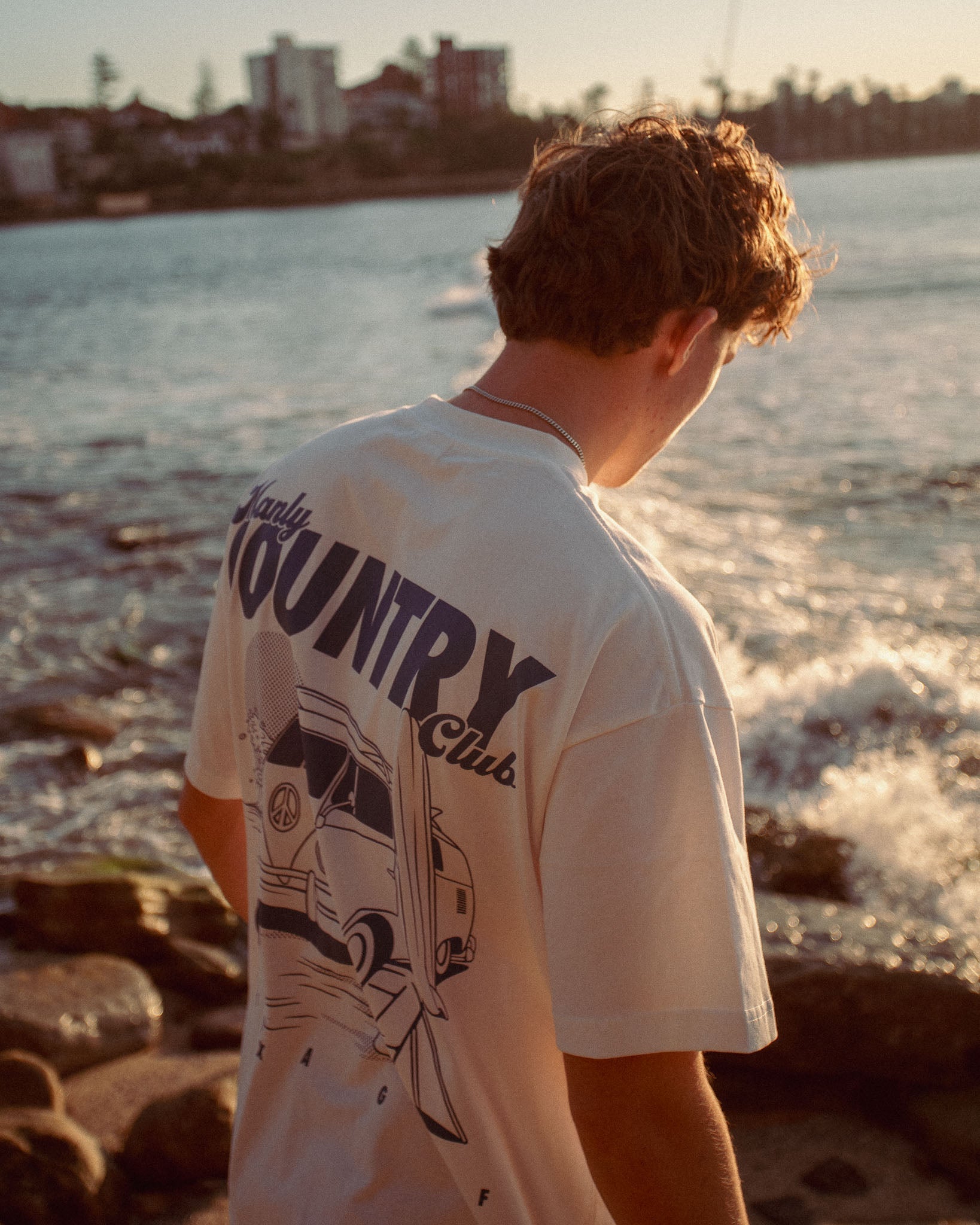 White Manly Country Club Oversize Tee