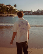 Beige Manly Country Club Zip up Polo