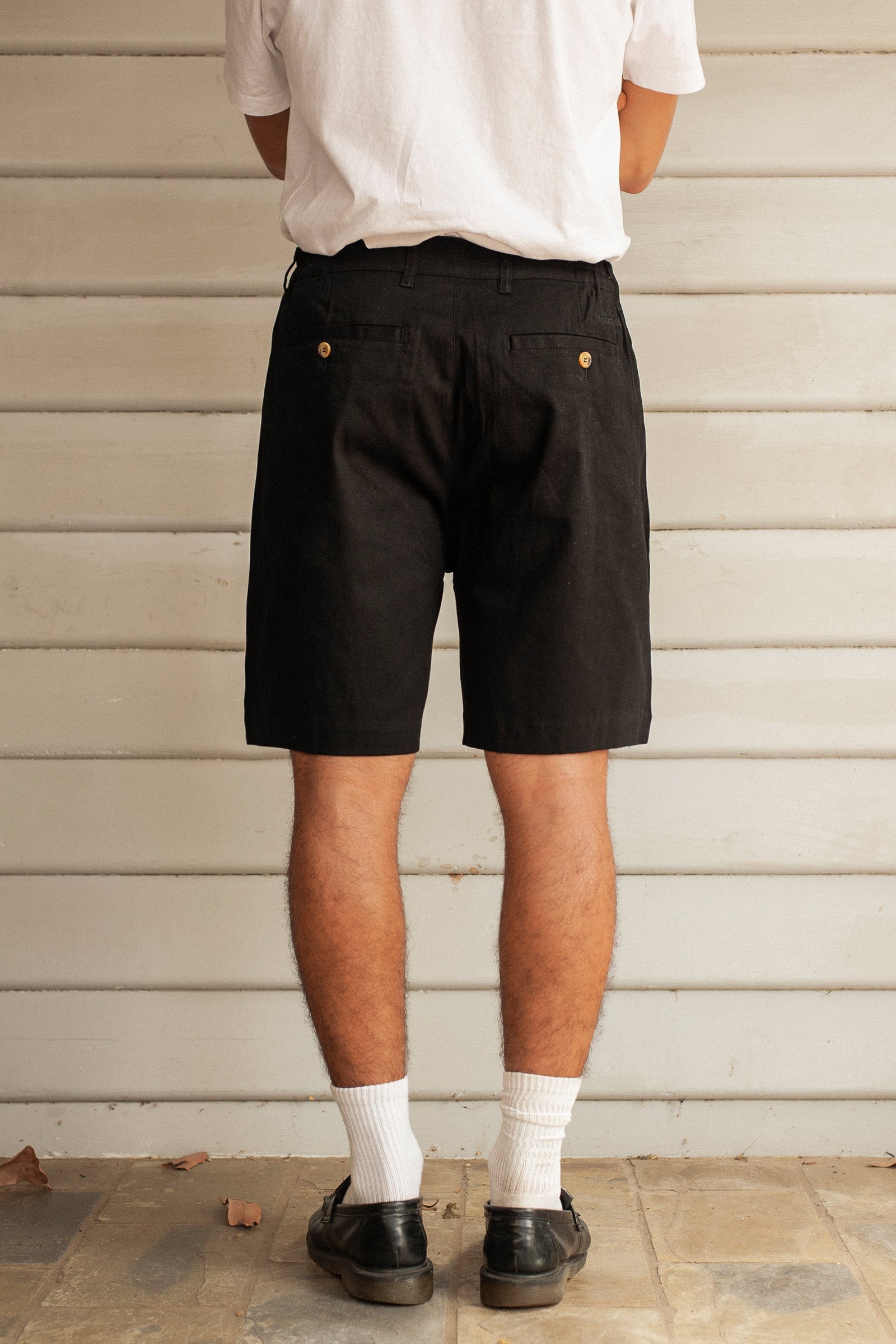 Peninsula Pleated Shorts - Black