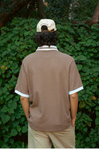 Parklands Waffle Polo - Chocolate Brown