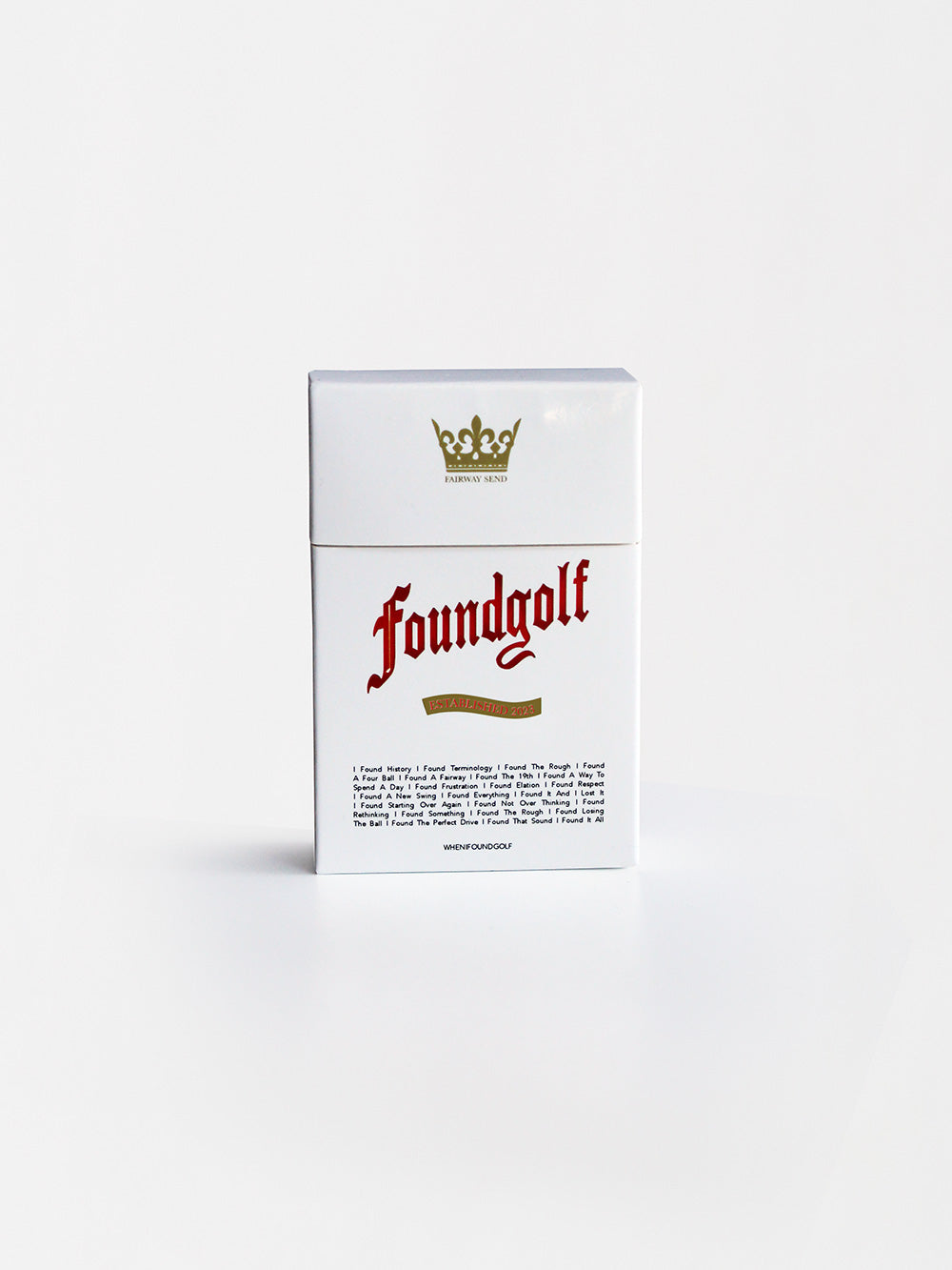 Found Golf | Golf Tees | Reusable Ciggie Box