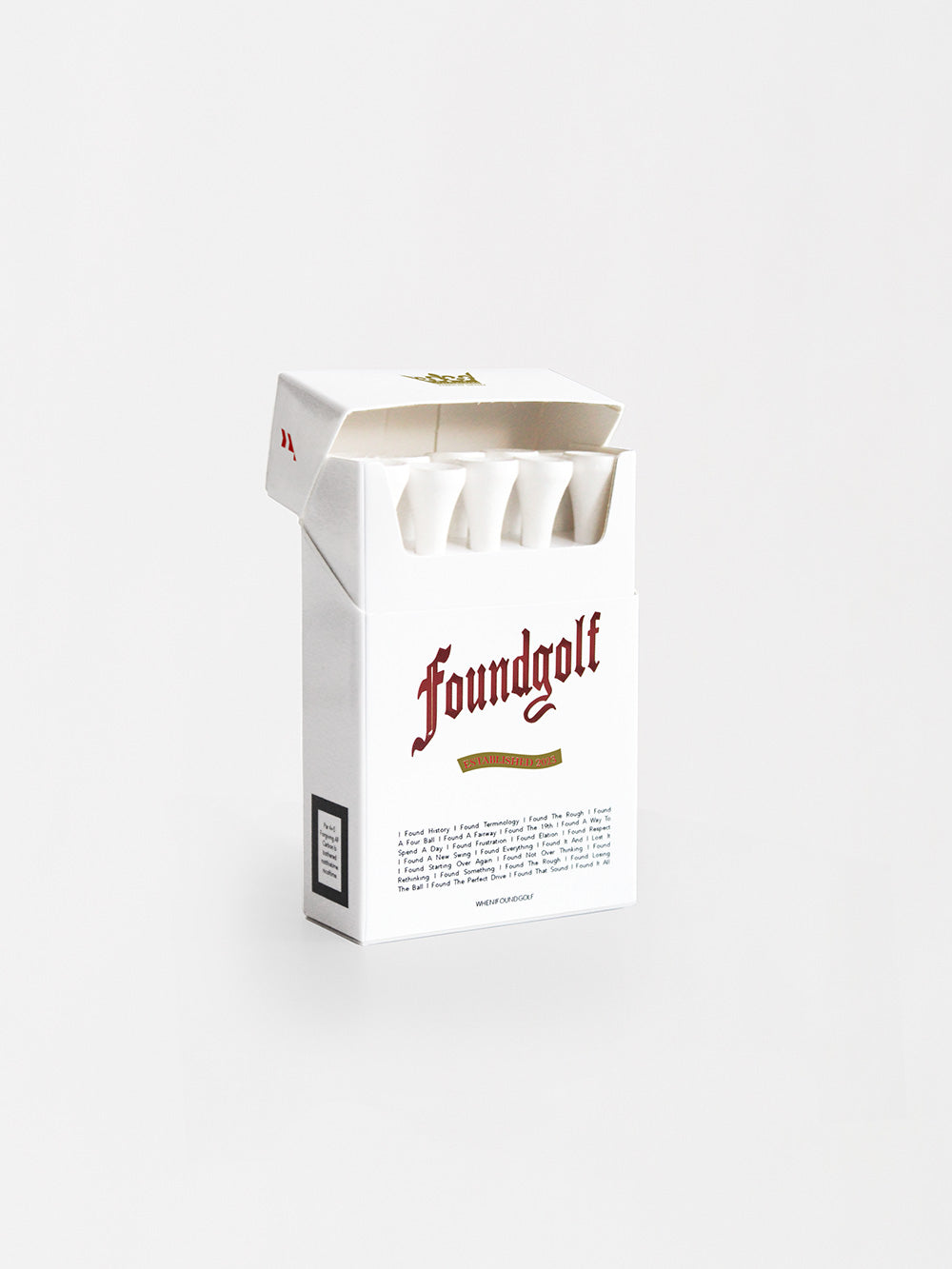 Found Golf | Golf Tees | Reusable Ciggie Box
