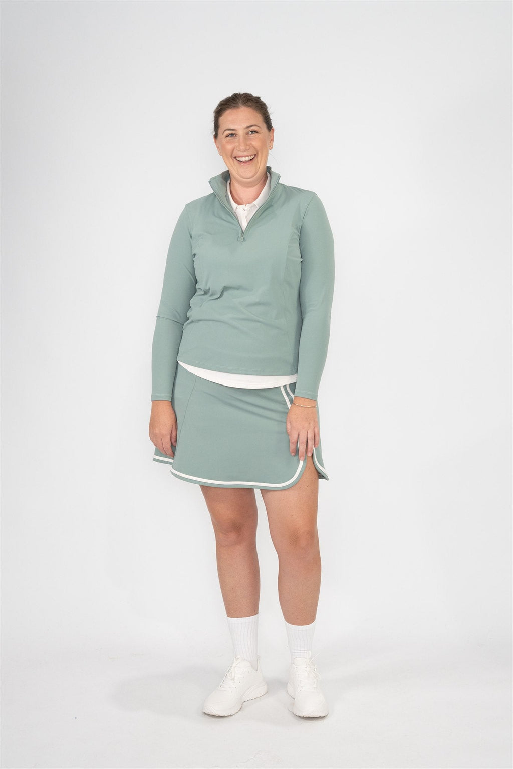 1/4 ZIP LONG SLEEVE TOP