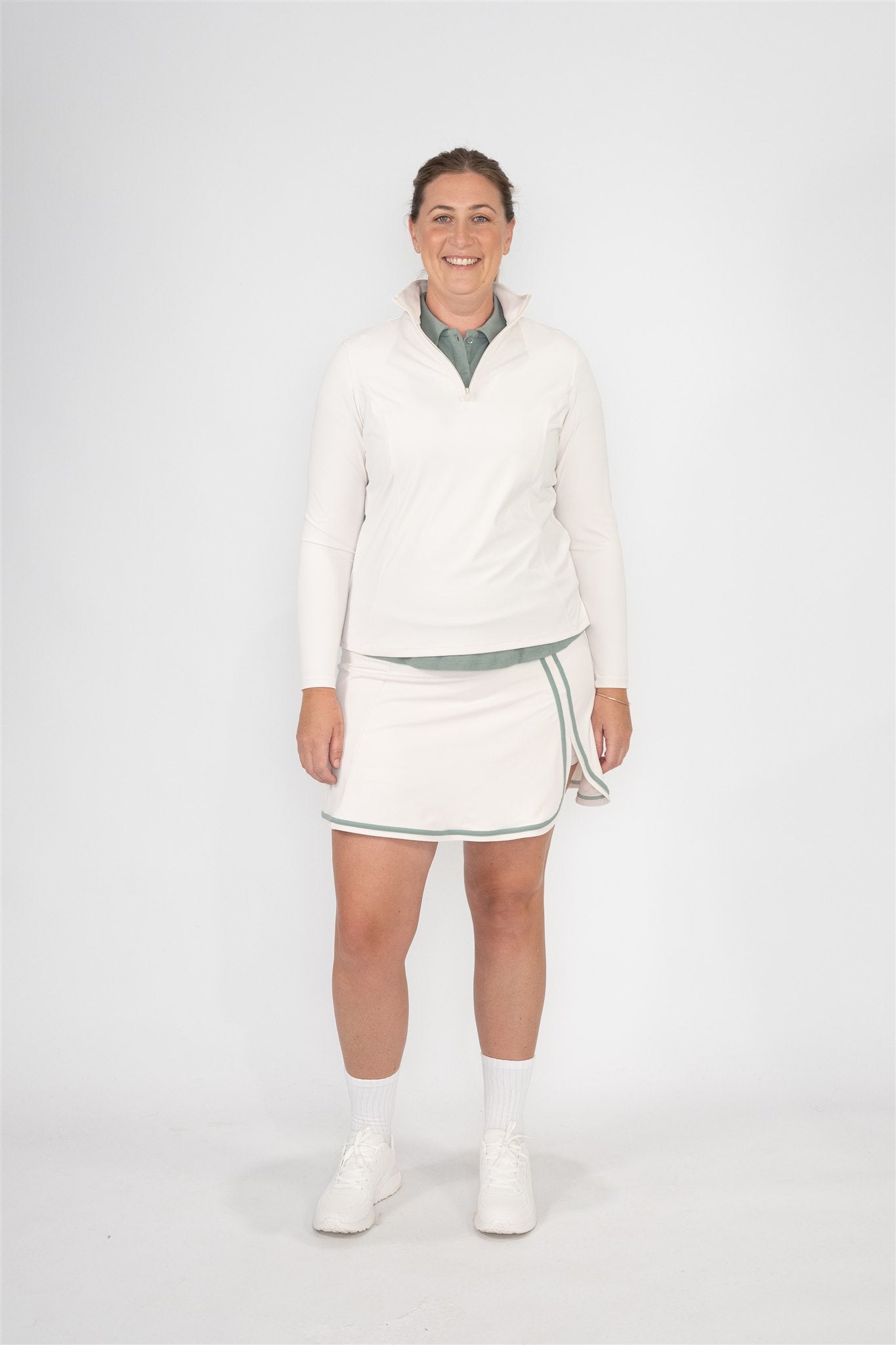 1/4 ZIP LONG SLEEVE TOP