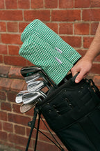 Driver Headcover - Green / White Houndstooth