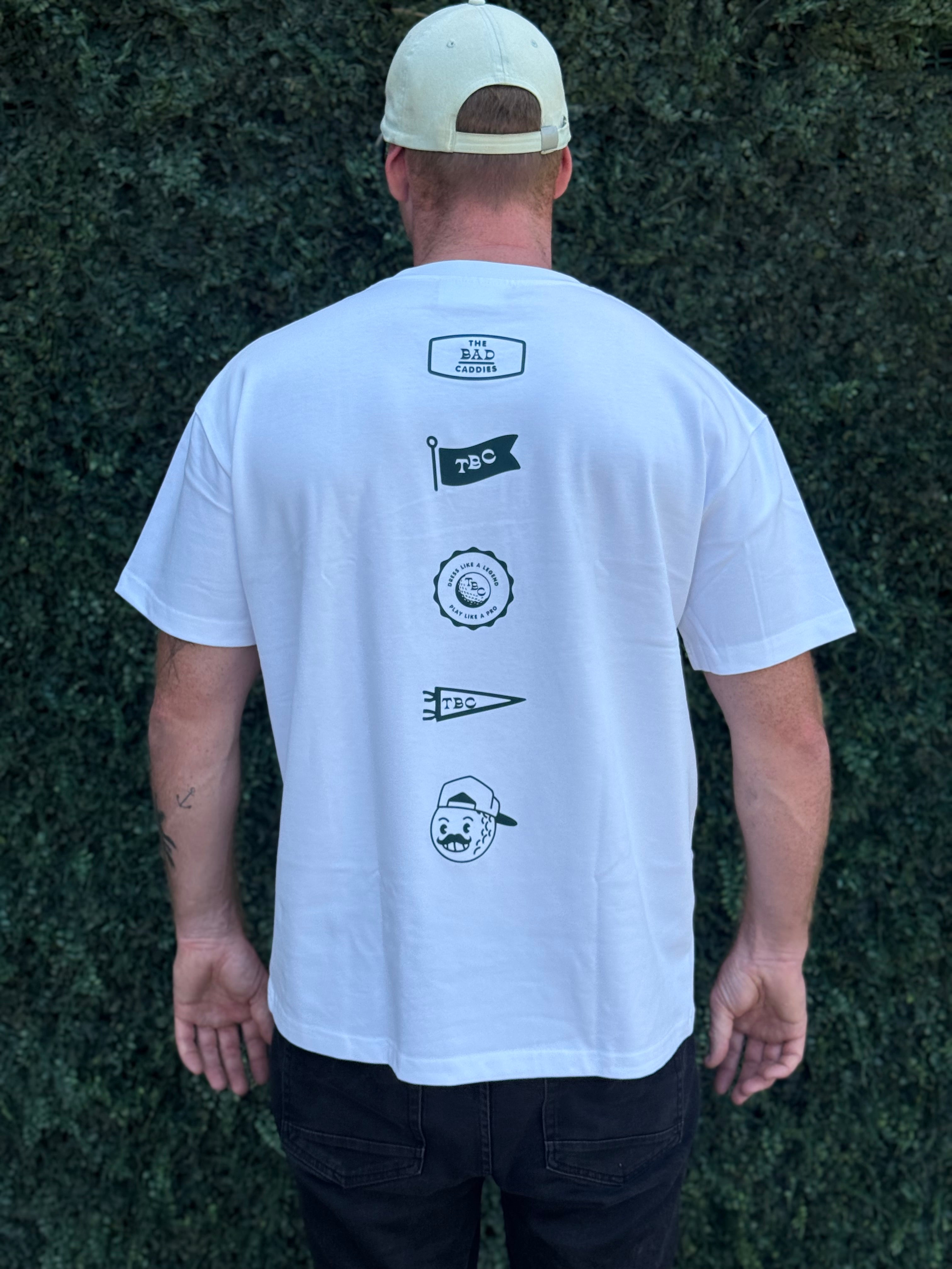 The Caddie T-Shirt | White | Heavyweight