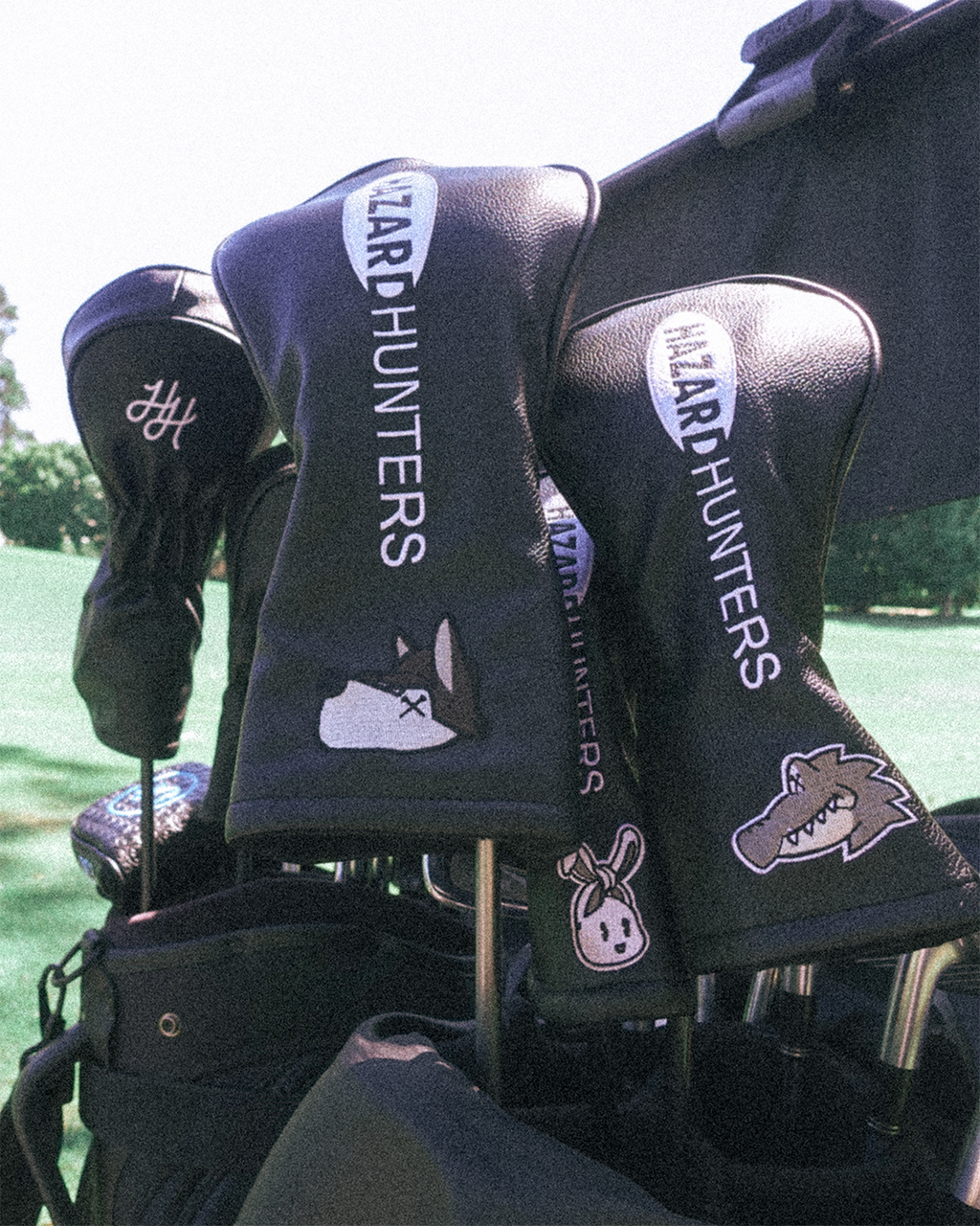 Hazard Hunters Global Headcover Set — Hunter, Chippy and Bunkie character driver and wood covers