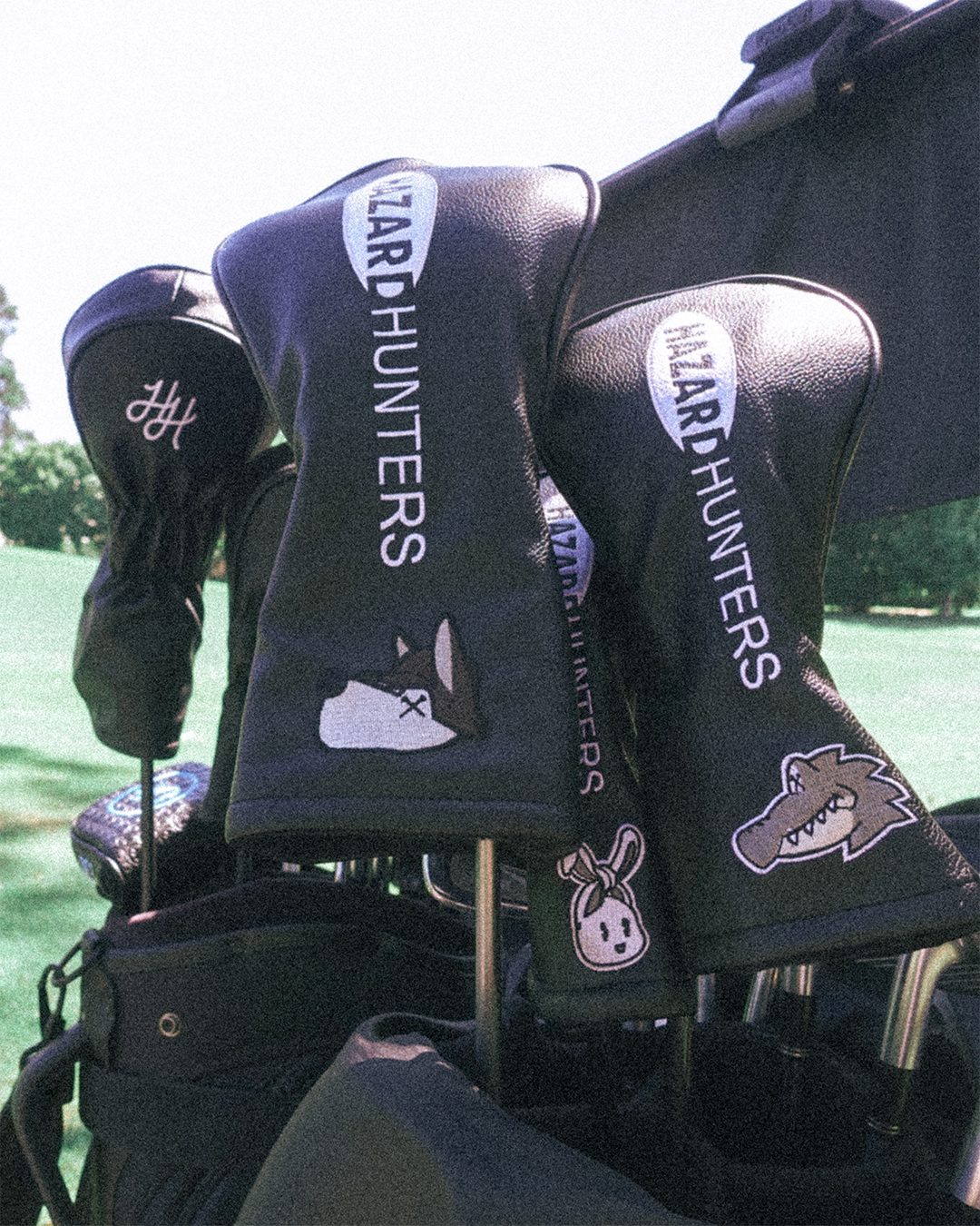 Hazard Hunters Global Headcover Set — Hunter, Chippy and Bunkie character driver and wood covers