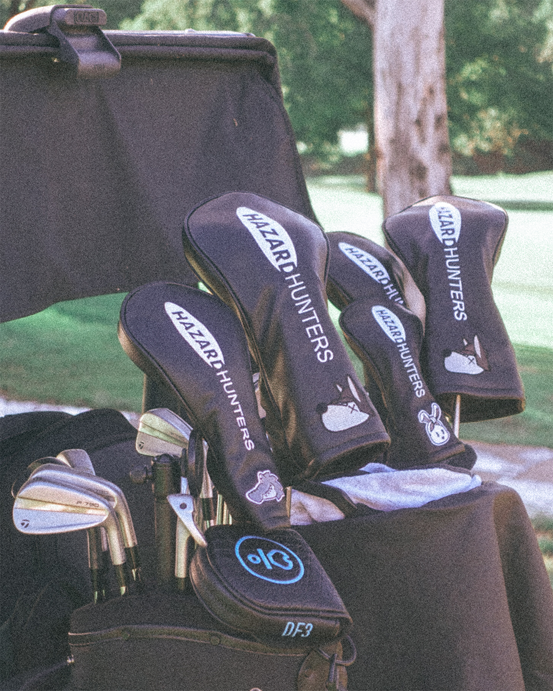 Hazard Hunters Global Headcover Set — Hunter, Chippy and Bunkie character driver and wood covers