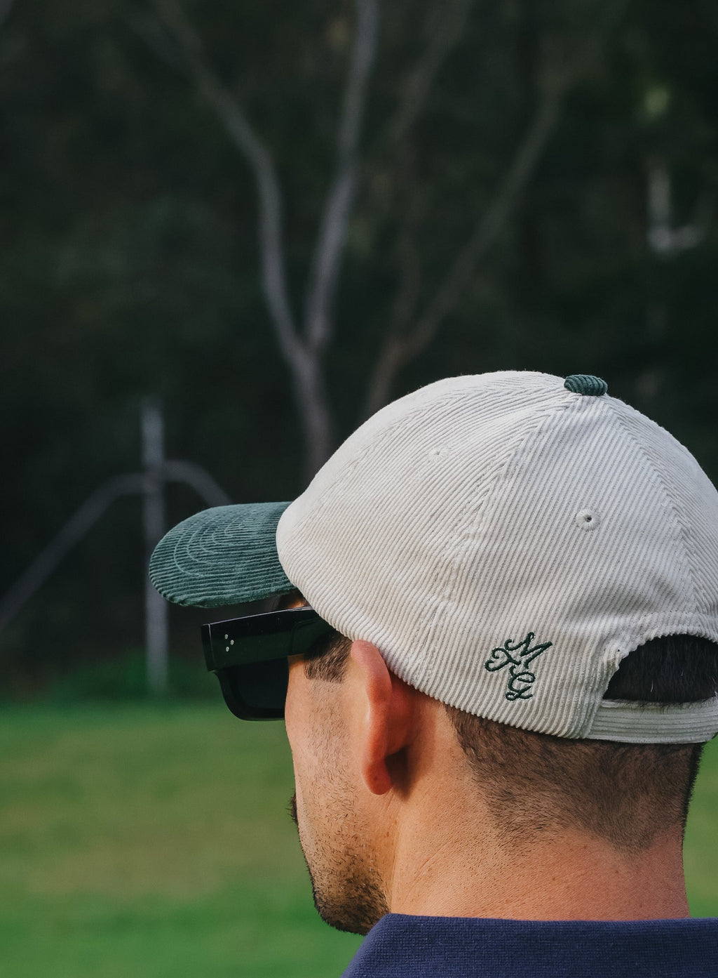 Partners Corduroy Cap- White / Green