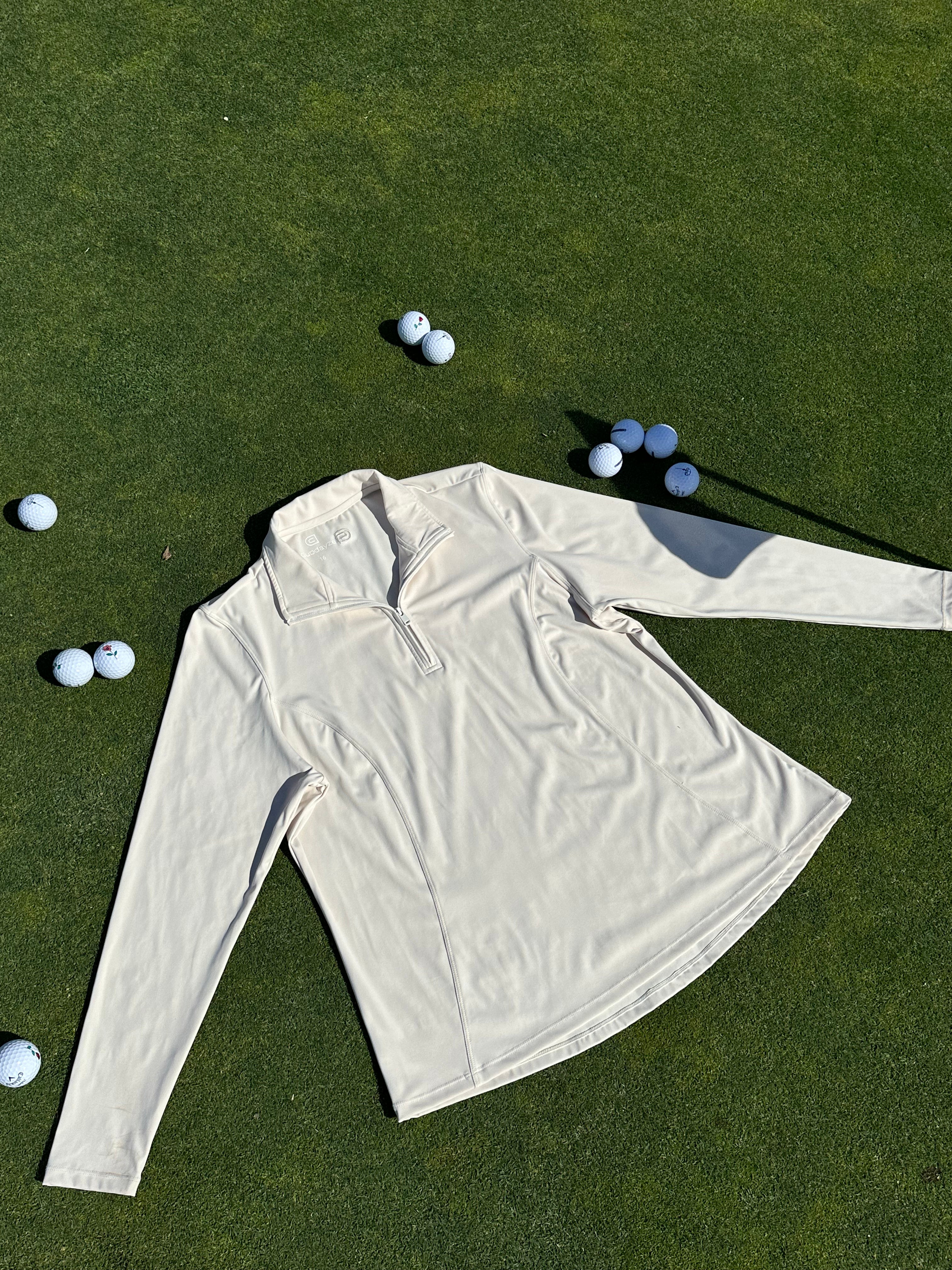 1/4 ZIP LONG SLEEVE TOP