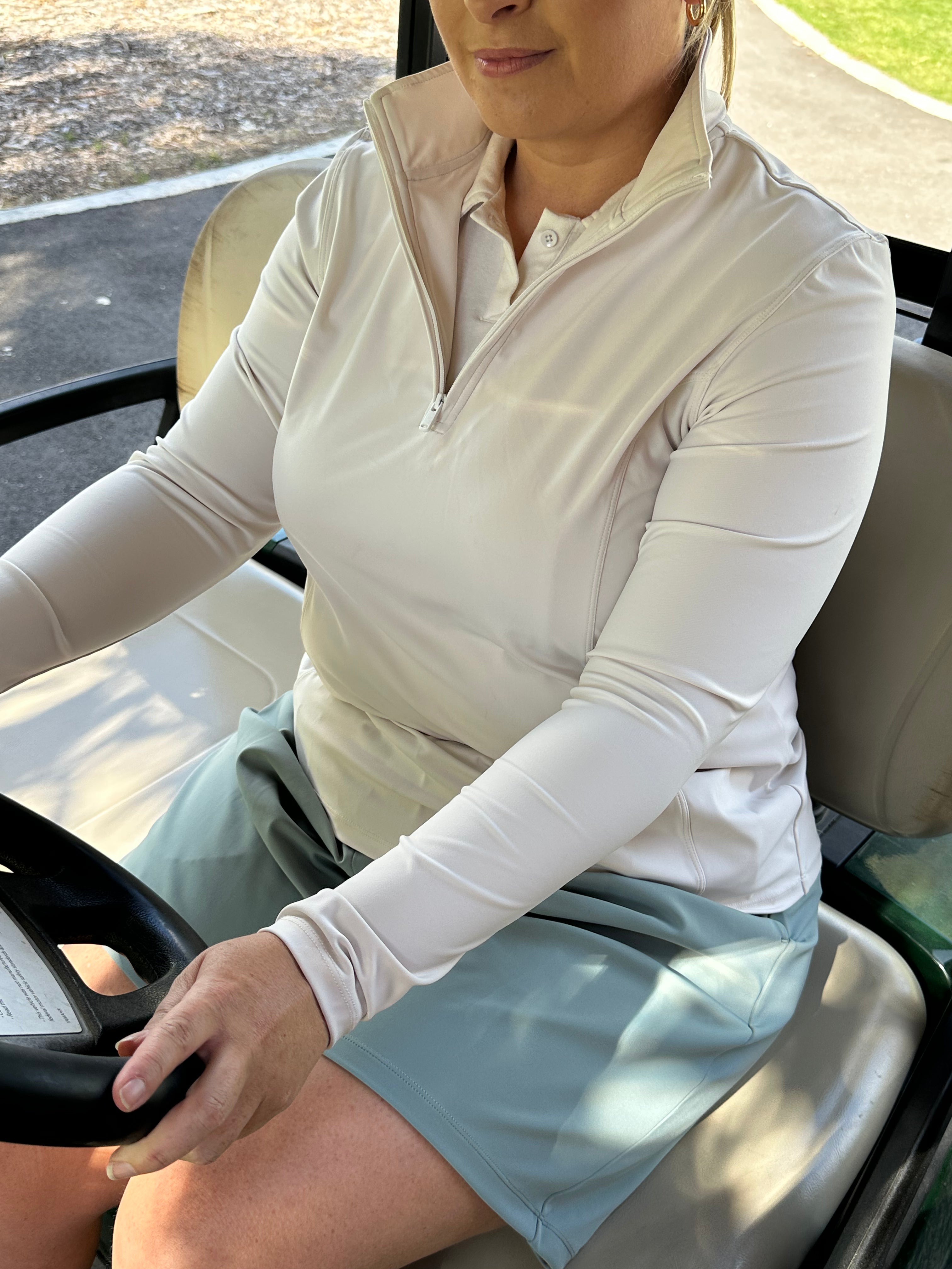 1/4 ZIP LONG SLEEVE TOP