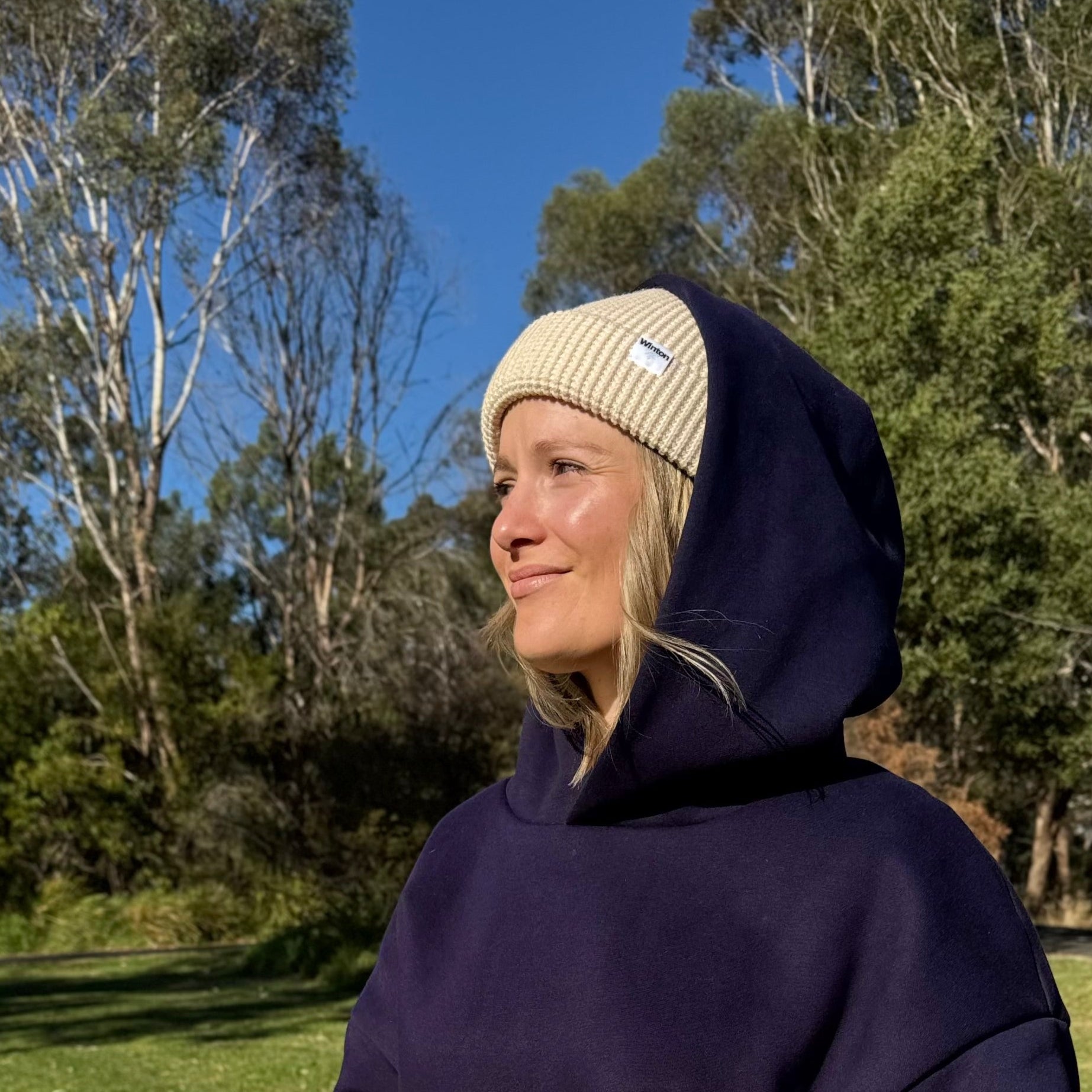 Winton | Waffle knit Beanie - Alpine Oat