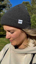 Waffle knit Beanie - Storm