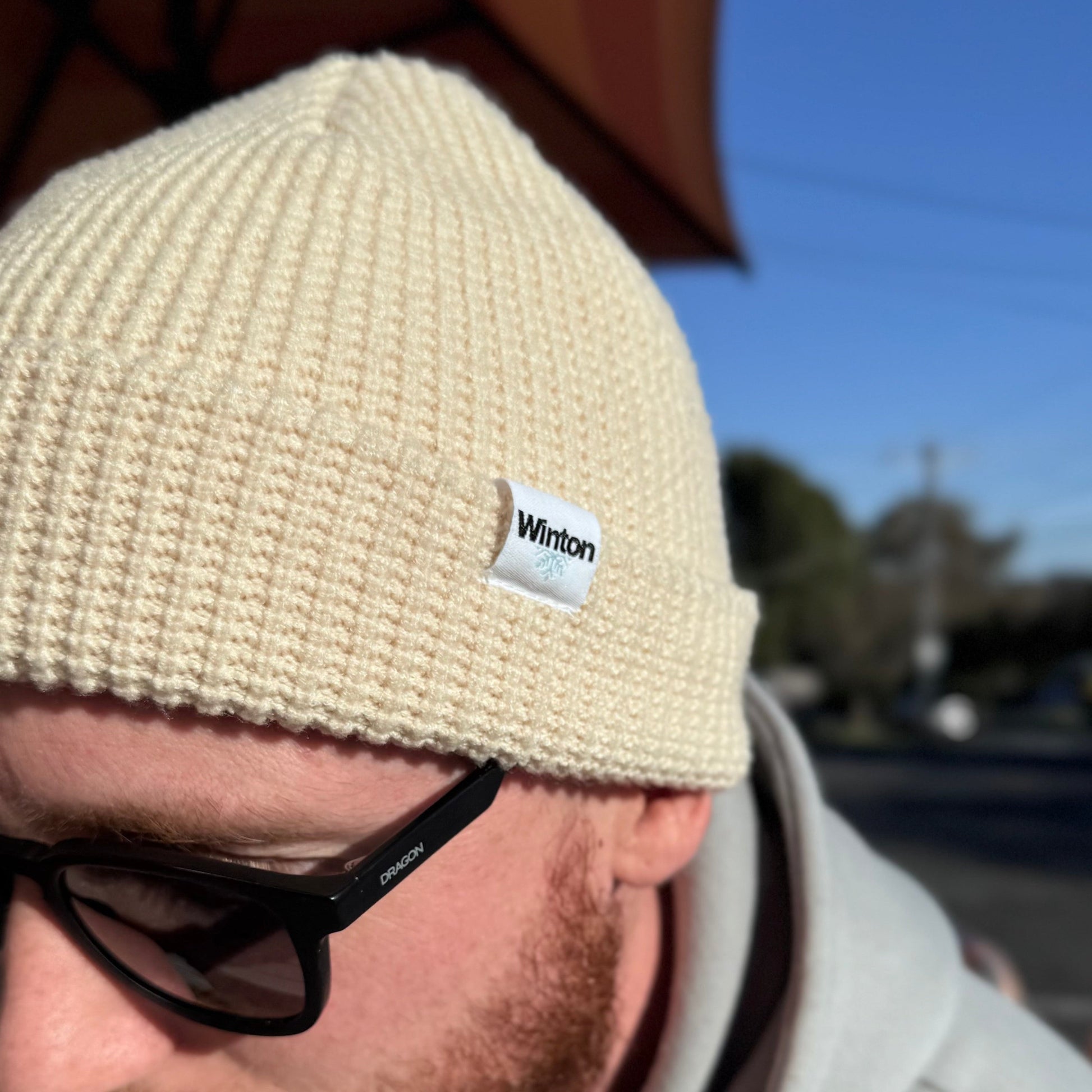 Winton | Waffle knit Beanie - Alpine Oat