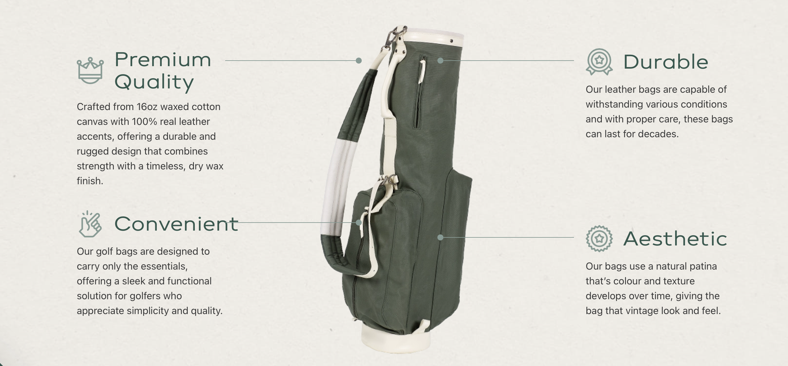 The Nomad – Green/Cream