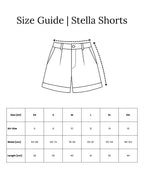 Stella Shorts Size Guide