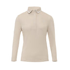Beige Signature Polo Long Sleeve