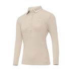 Beige Signature Polo Long Sleeve
