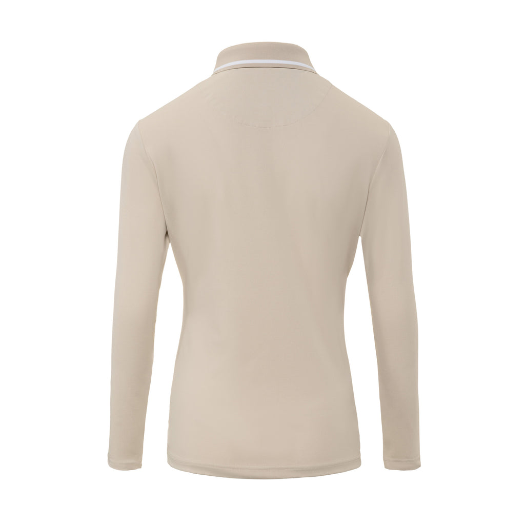 One Golf | Beige Signature Polo Long Sleeve