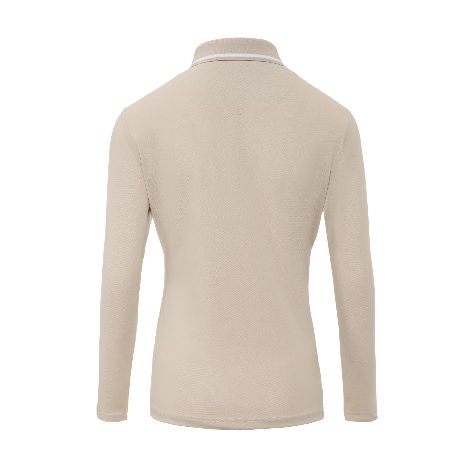 One Golf | Beige Signature Polo Long Sleeve