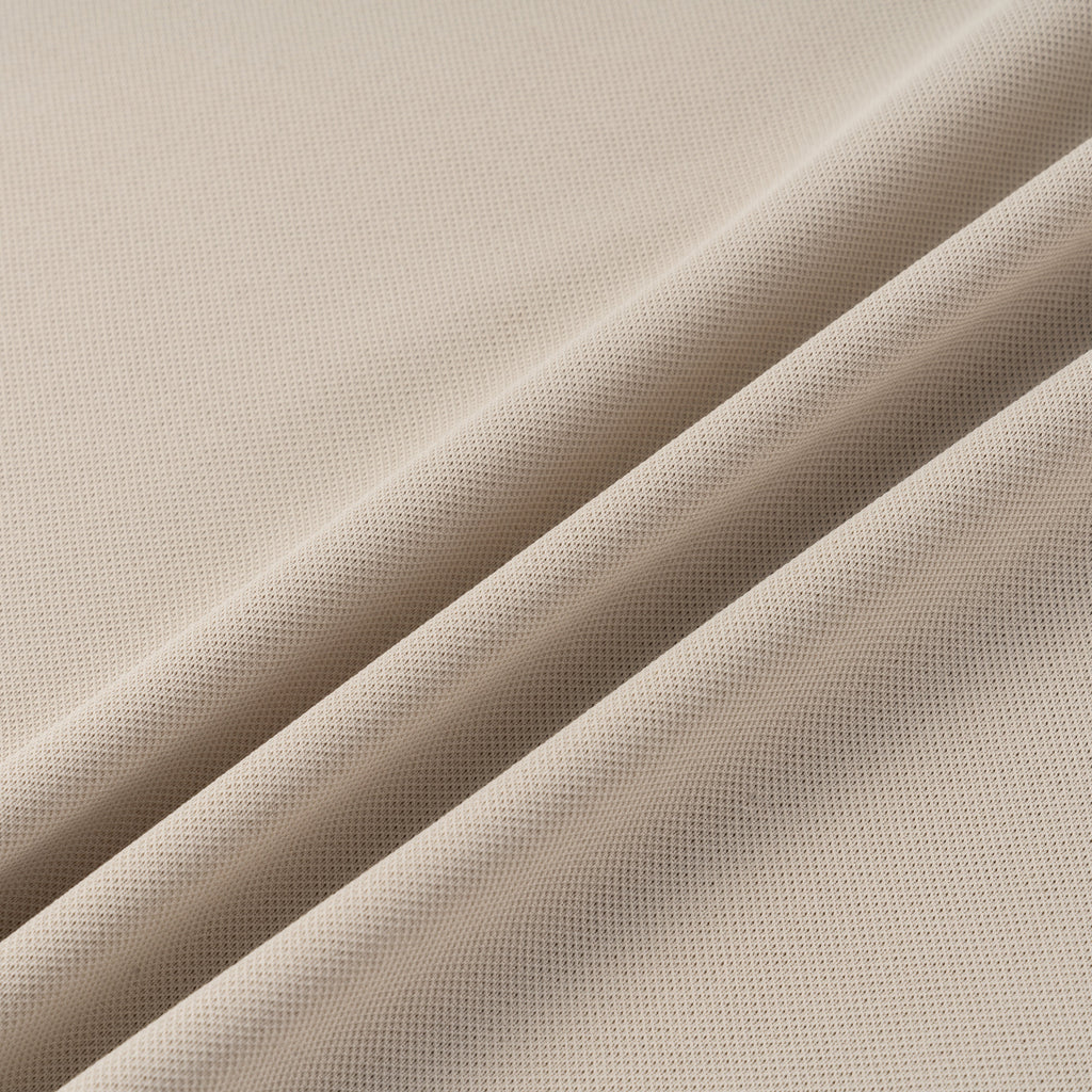 Beige Signature Polo Long Sleeve