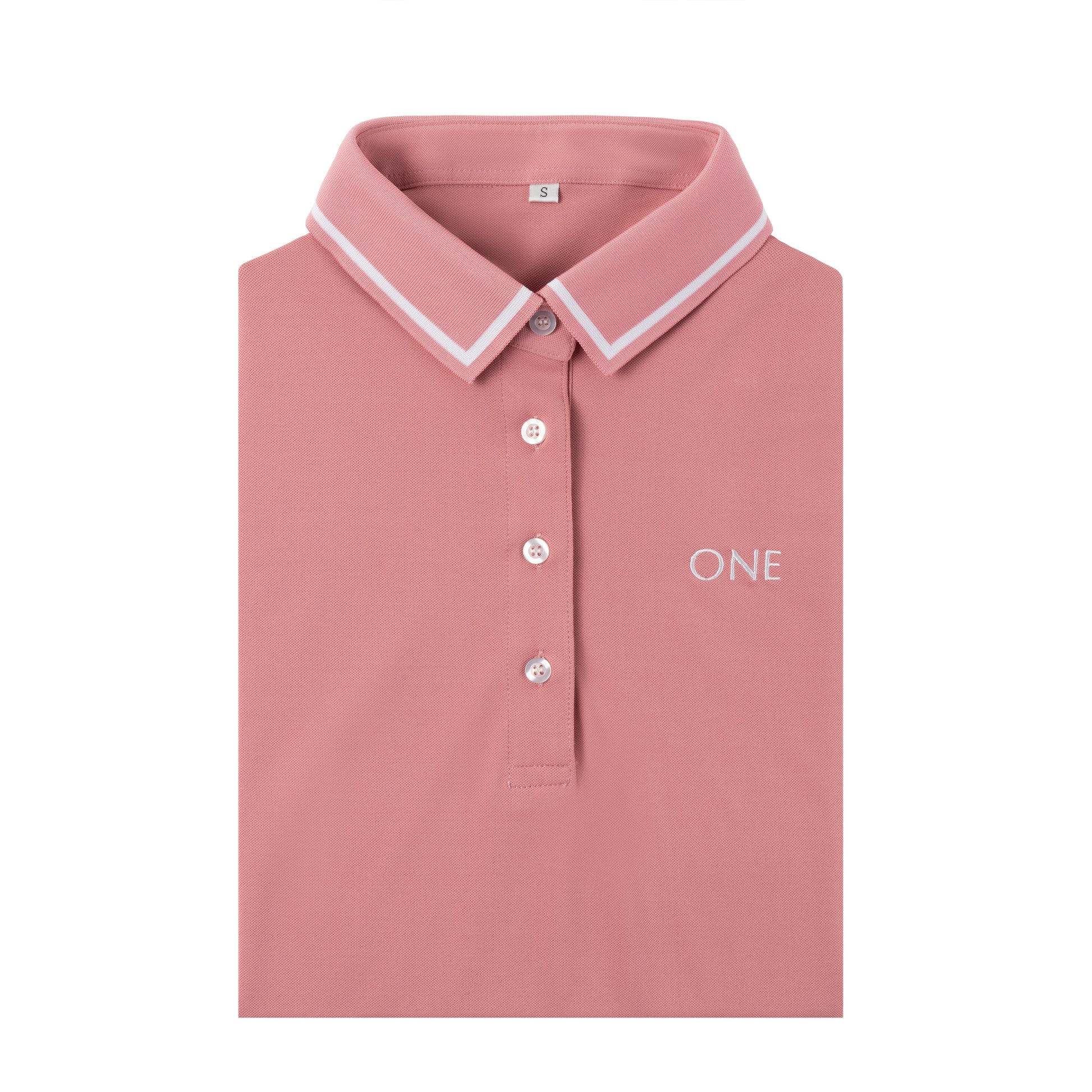 One Golf | Pink Signature Polo Long Sleeve
